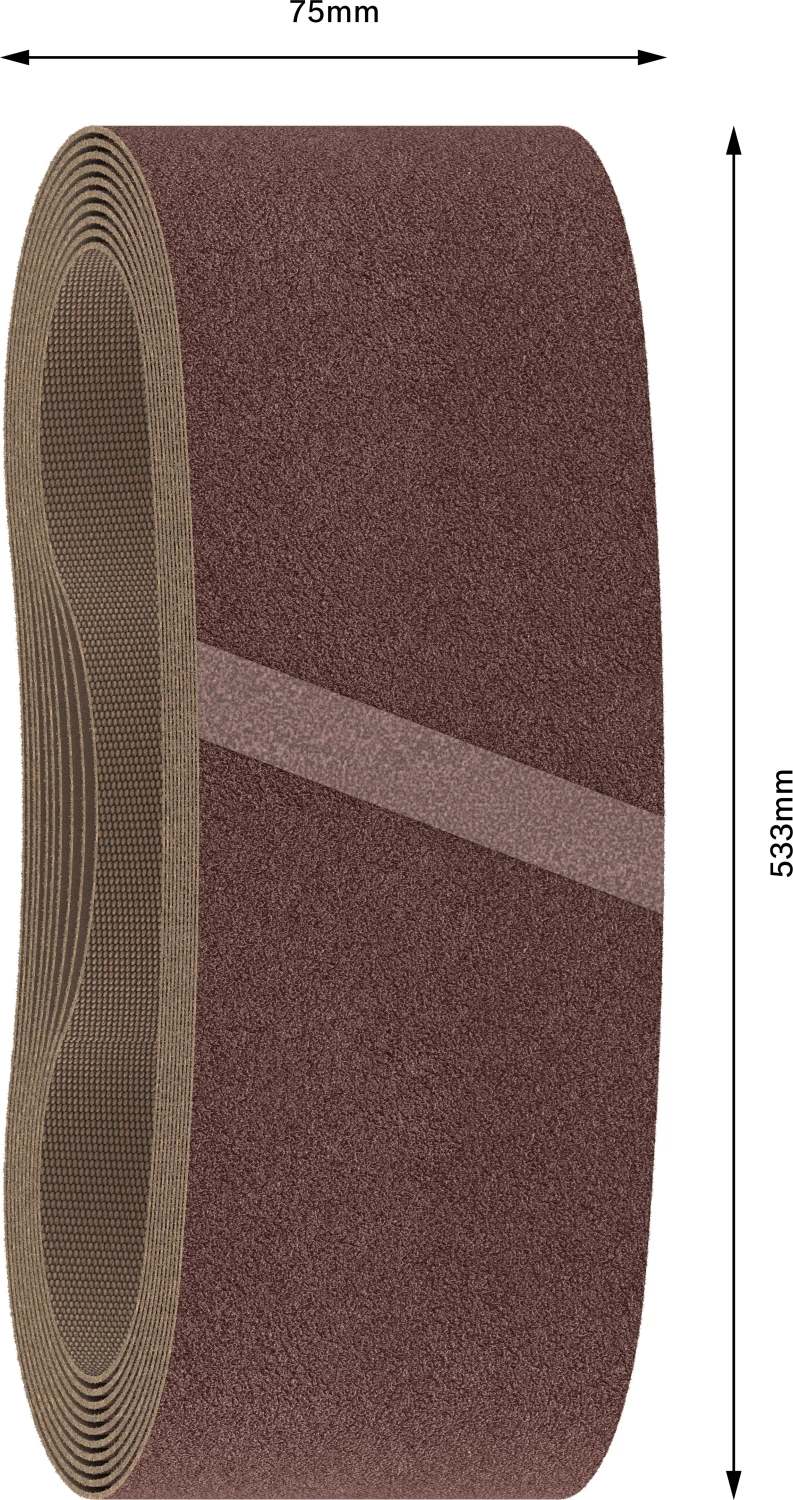 Bosch 2608606081 Schuurband X440 - K60 - 75 x 533mm (10st)-image