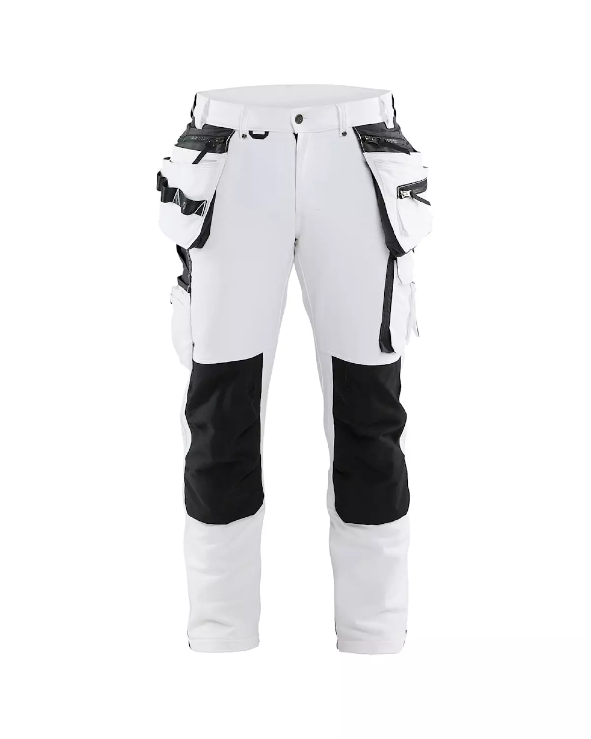 Blåkläder 1079 Werkbroek voor schilder/stucadoor met 4-weg stretch - wit/donkergrijs - 56-image