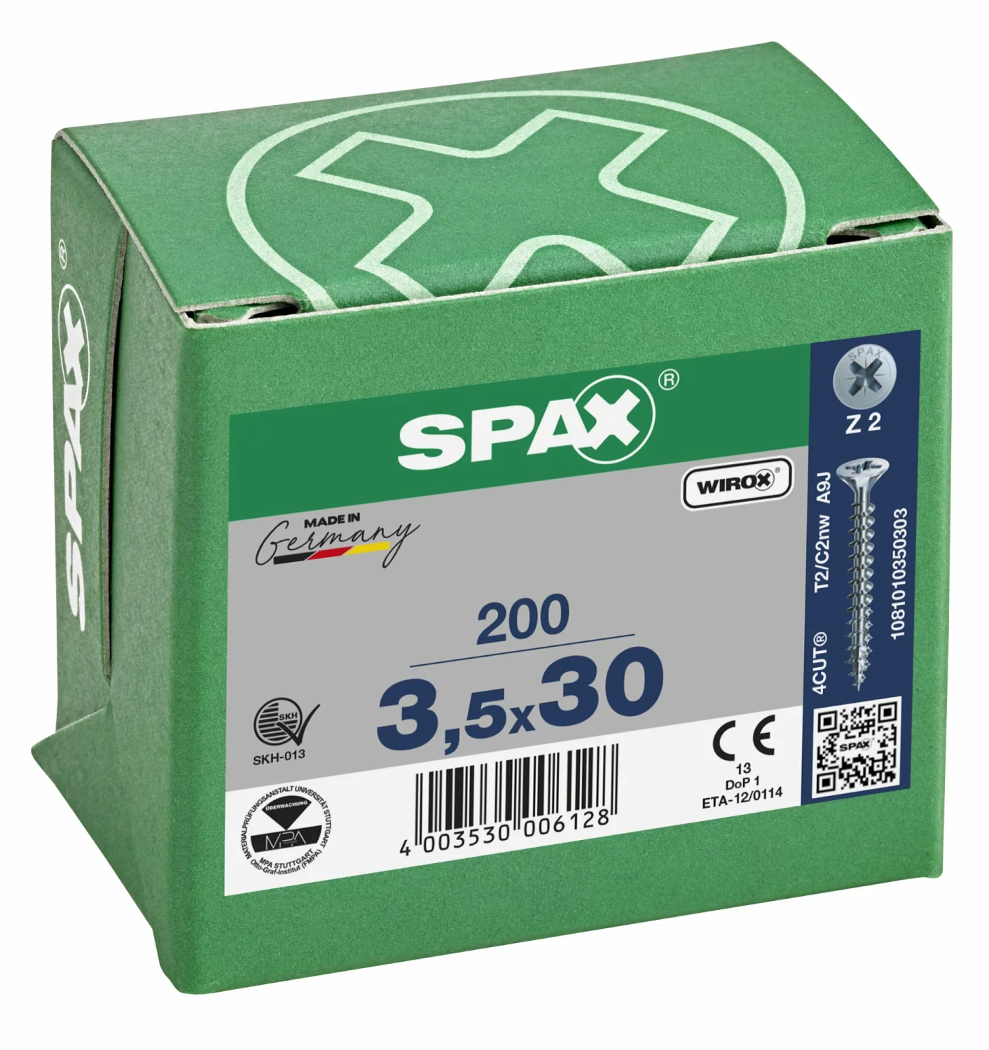 SPAX Universele schroeven verzonken kop - voldraad - Z2 - 3.5x30 mm (200st)-image