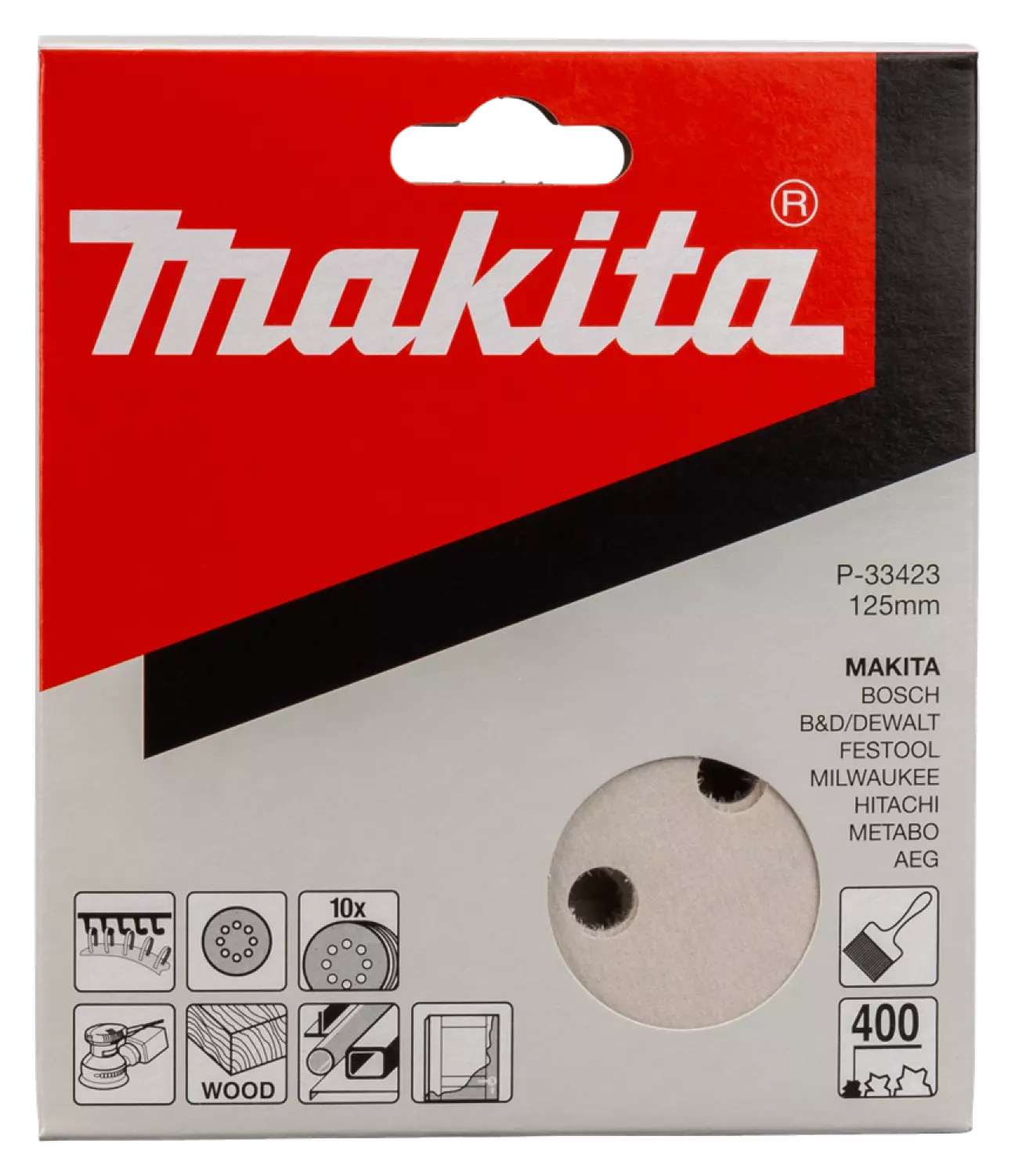 Makita P-33423 Schuurschijf White - K400 - 125mm (10st)-image