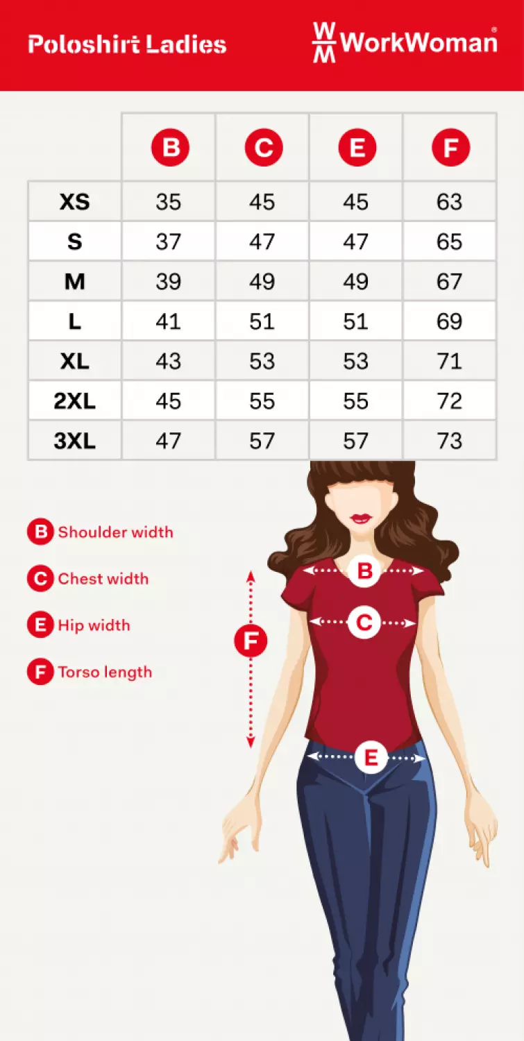 Workman 81011 Poloshirt Outfitters Dames - Wit - S-image