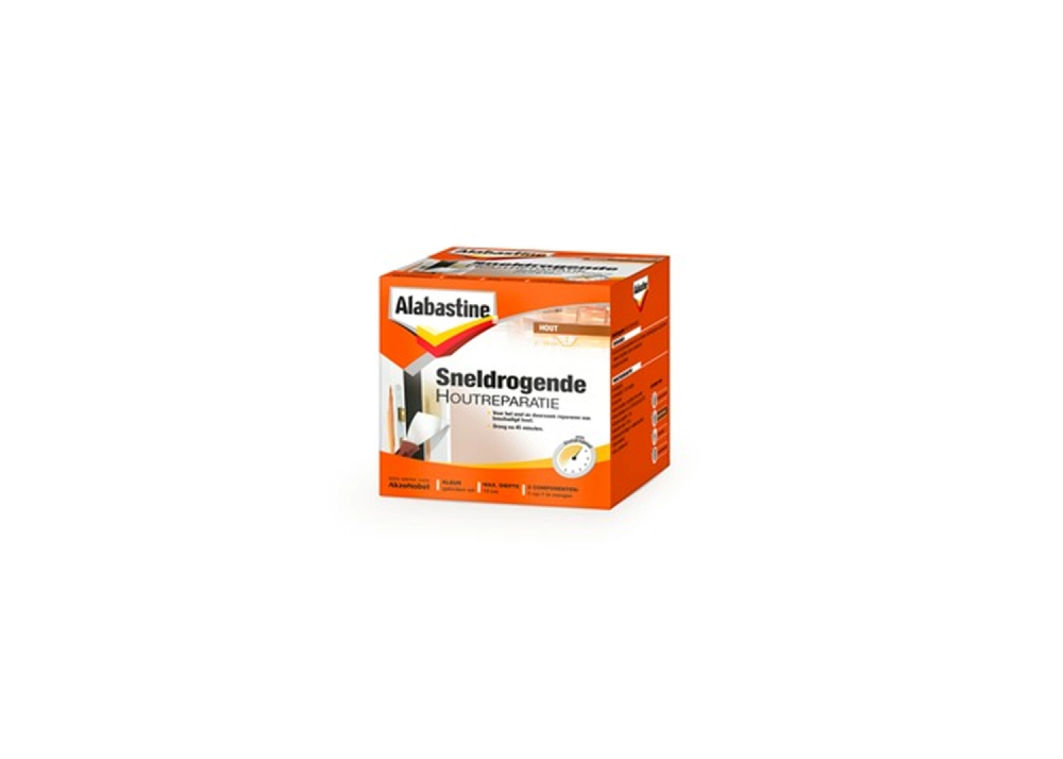 Alabastine Sneldrogende Houtreparatie - Pasta - Wit - 500g-image