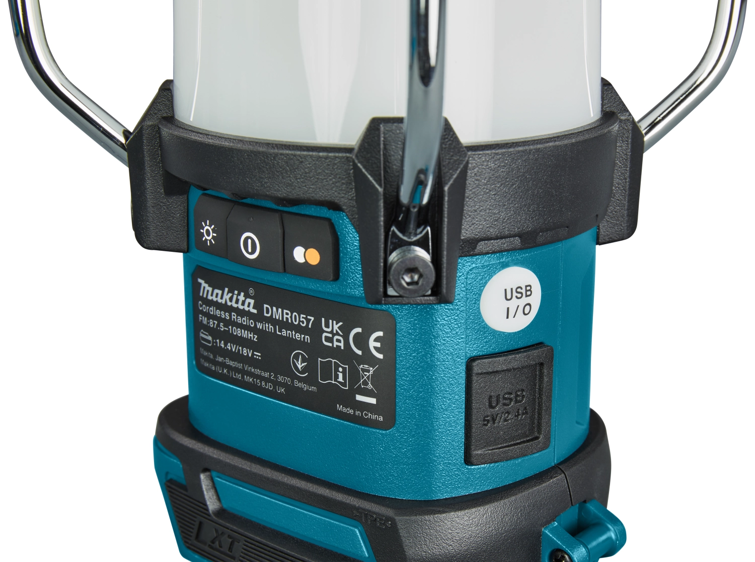 Makita DMR057 LXT 14,4 V / 18V Li-ion Accu Camping lamp body met radio en Bluetooth-image