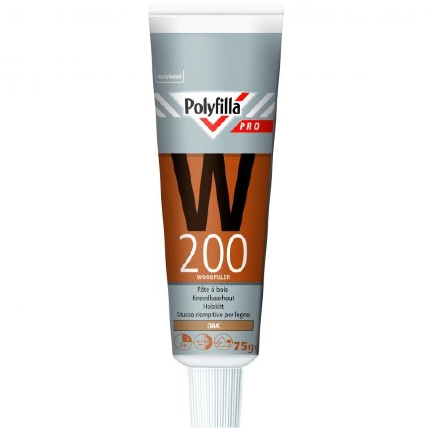 Polyfilla W200 Kneedbaar Hout Meranti (75 Gr Tube)-image