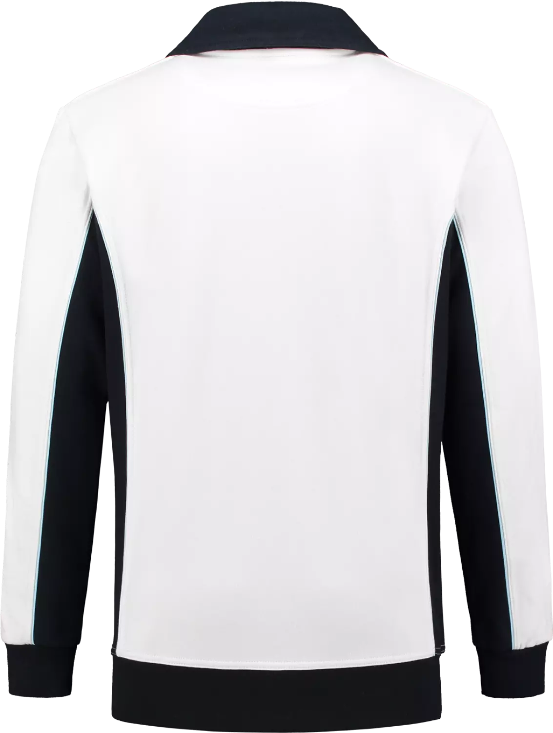 Workman 2701 Zipper Sweater - Wit / Navy - 4XL-image