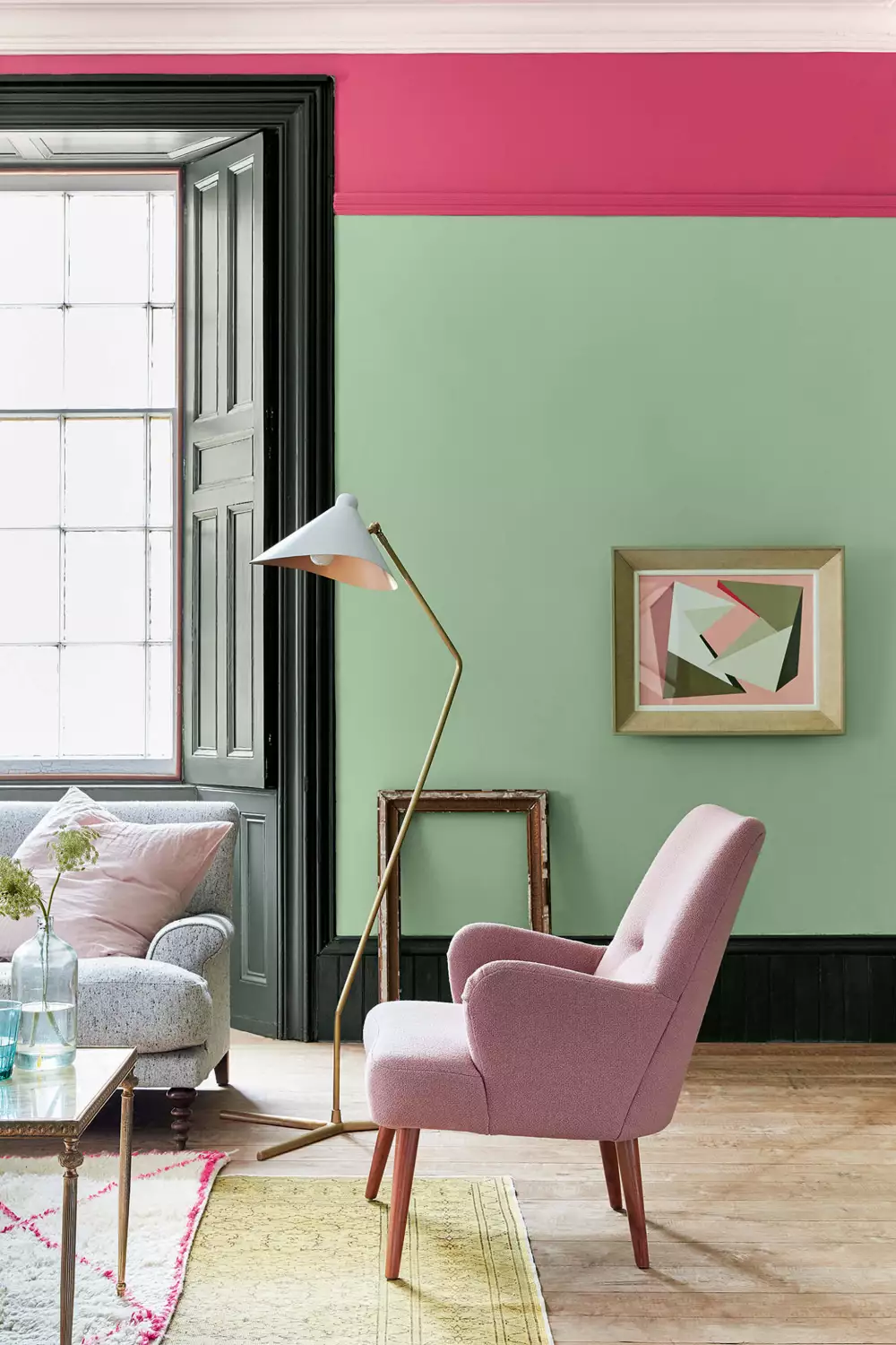 Little Greene Intelligent Matt Emulsion - Pea Green No. 91 - 1L-image