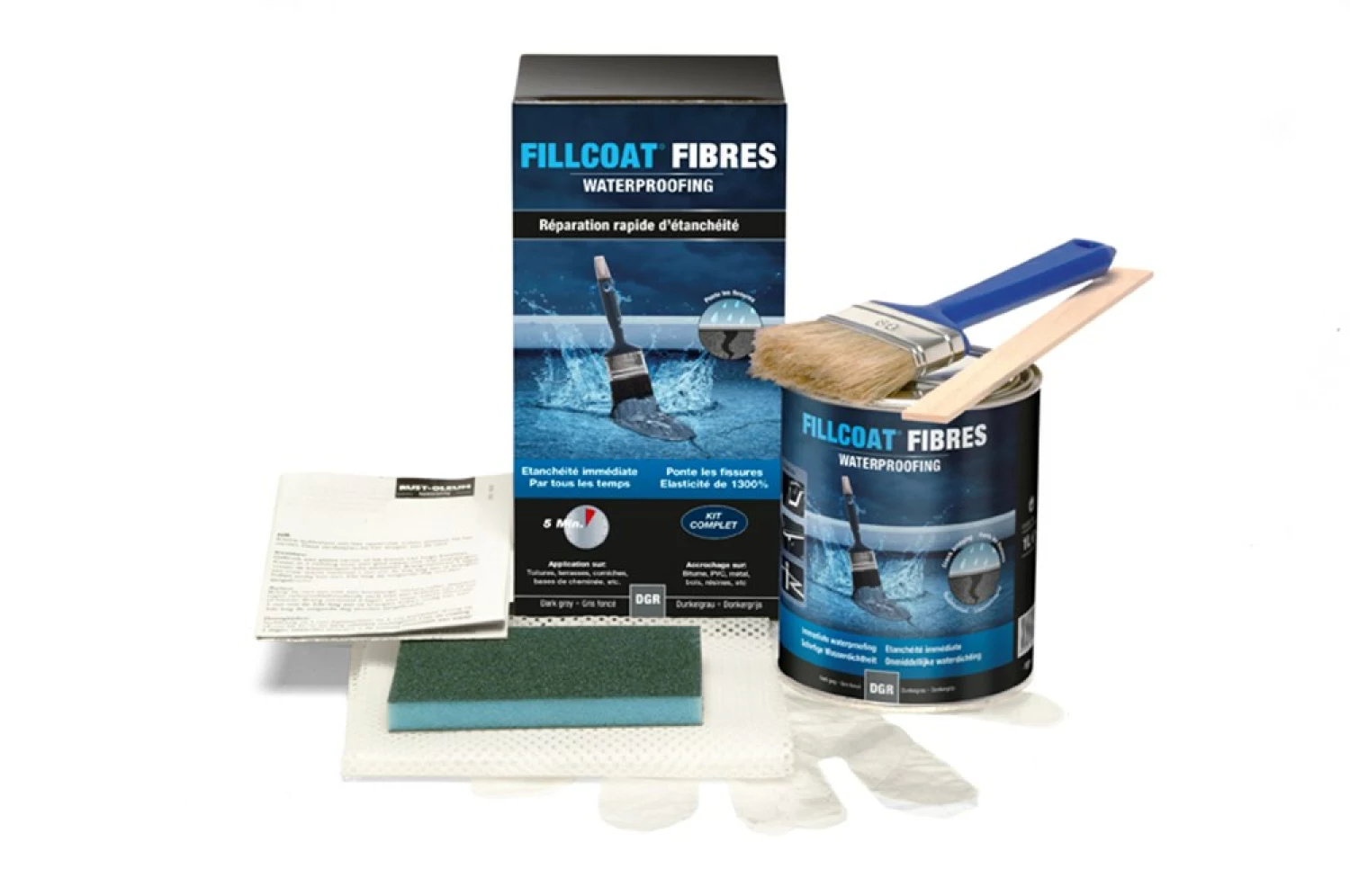 Rust-Oleum Fillcoat Fibres Waterproof - 1L-image