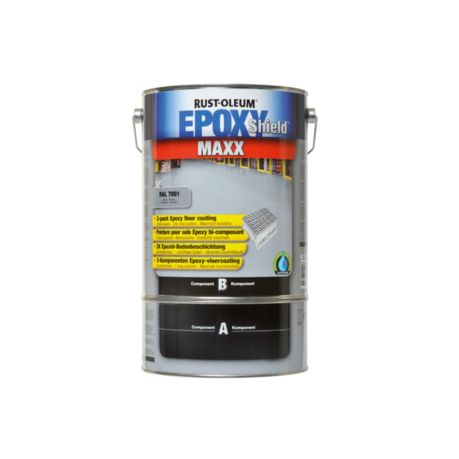 Rust-Oleum EpoxyShield MAXX Vloercoating - lichtgrijs - 5L