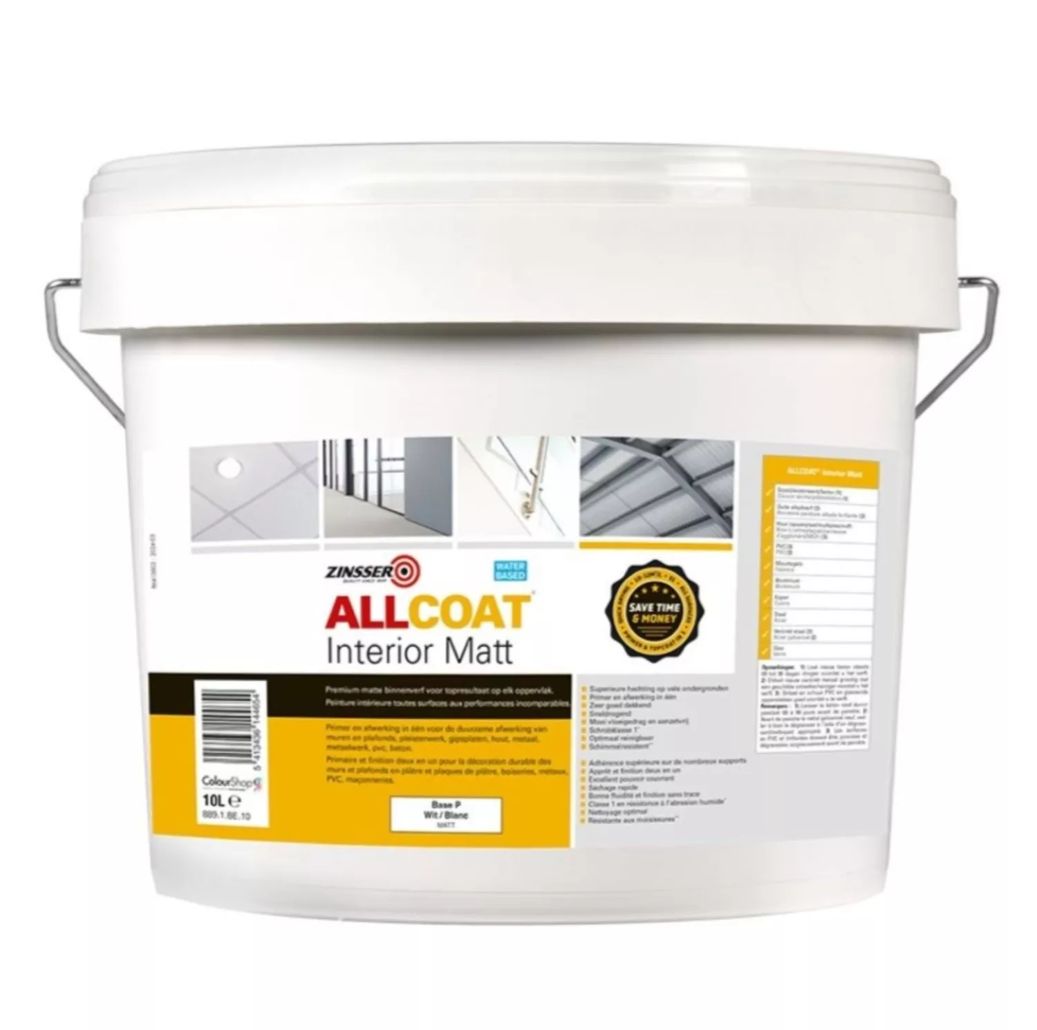 Zinsser® Allcoat Interior Matt - Op kleur gemengd - 10L-image