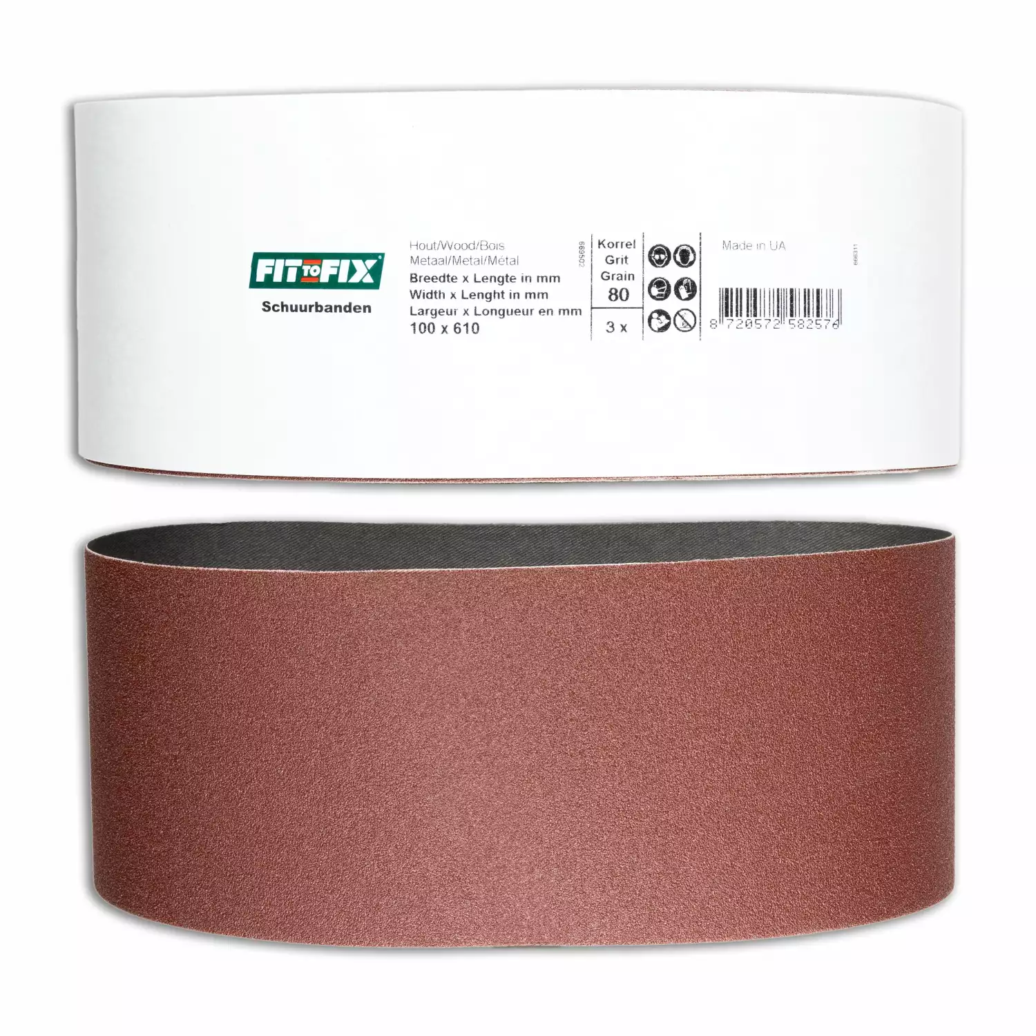 Fit-to-Fix Schuurband - P80 - 100x610mm (3st)-image