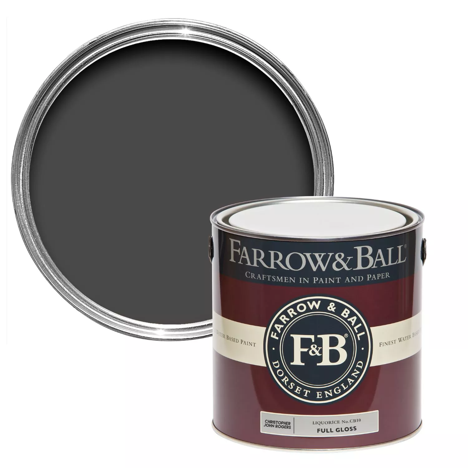 Farrow & Ball Full Gloss Liquorice CB10 0,75 L-image