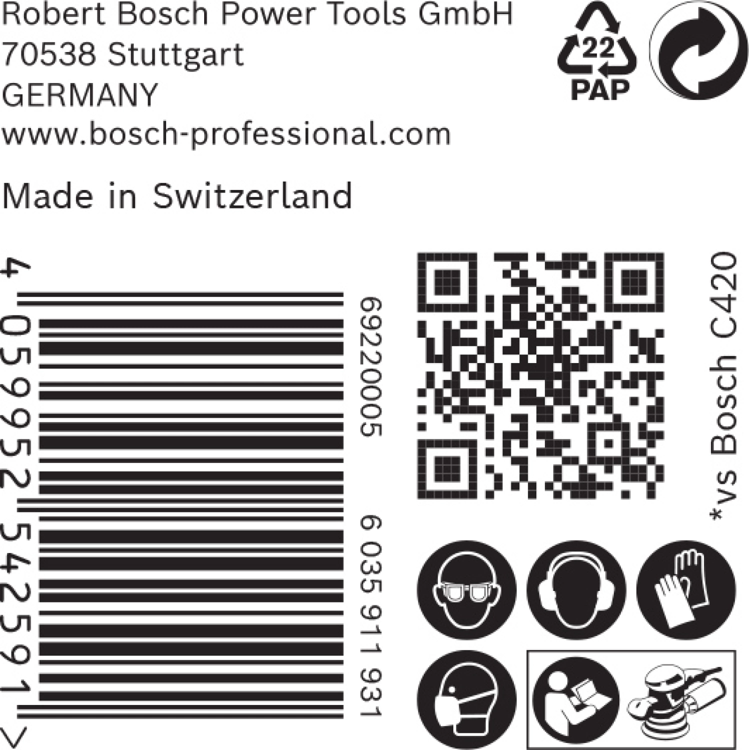 Bosch 2608900921 EXPERT Schuurvel C470 Best for Wood and Paint -  150mm - K120 - 6 gaten - 50st-image