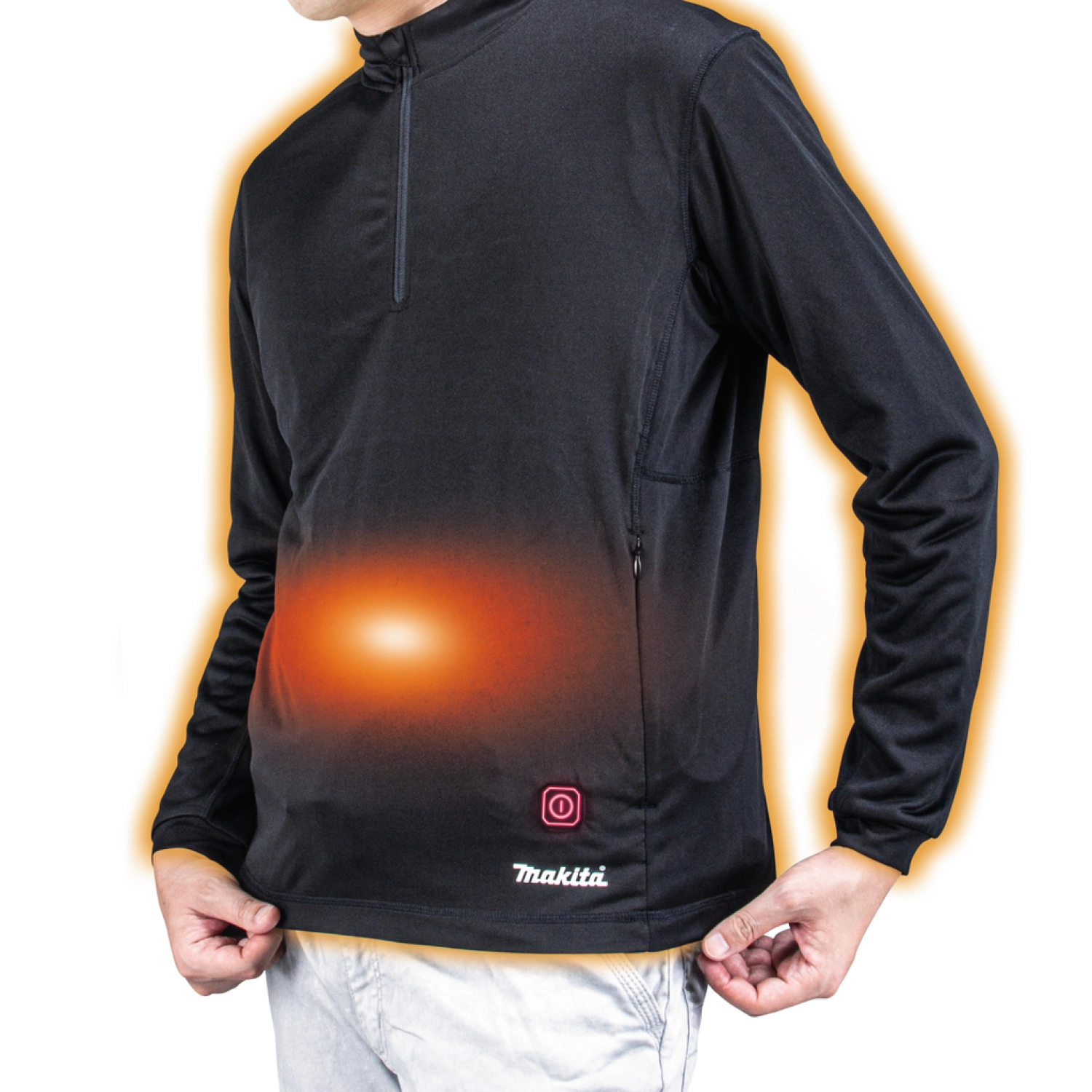 Makita DCX201C3XL 18V Li-Ion accu verwarmd ondershirt met rits - maat XXXL-image