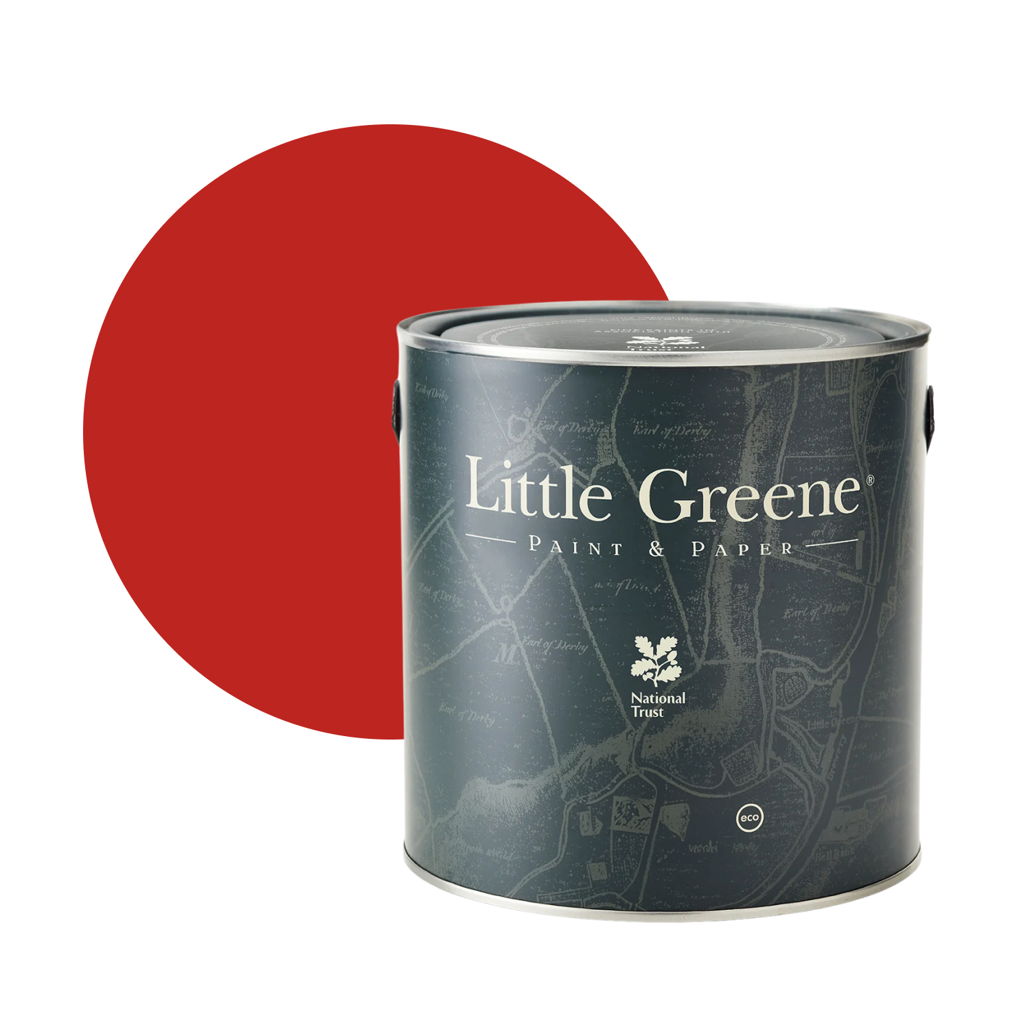 Little Greene Intelligent Satin - Atomic Red No. 190 - 2,5L-image