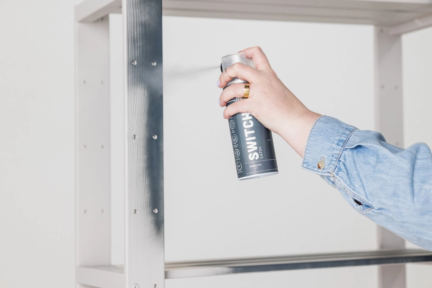 Rust-Oleum Switch Spuitlak - Mat Antraciet - 400ml-image