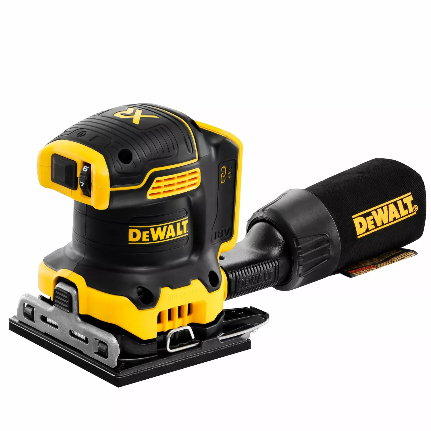 DeWALT DCW200NT 18V Li-ion XR accu vlakschuurmachine body in TSTAK - 140 x 115mm - koolborstelloos-image