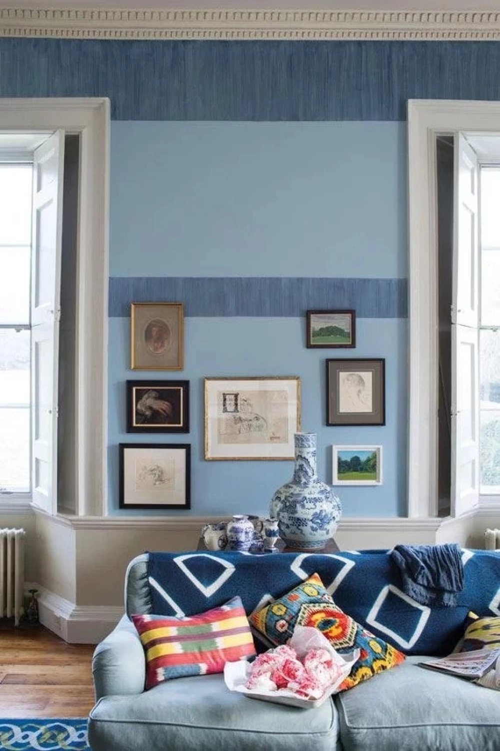 Farrow & Ball Estate Eggshell Lulworth Blue No.89 - 5L-image