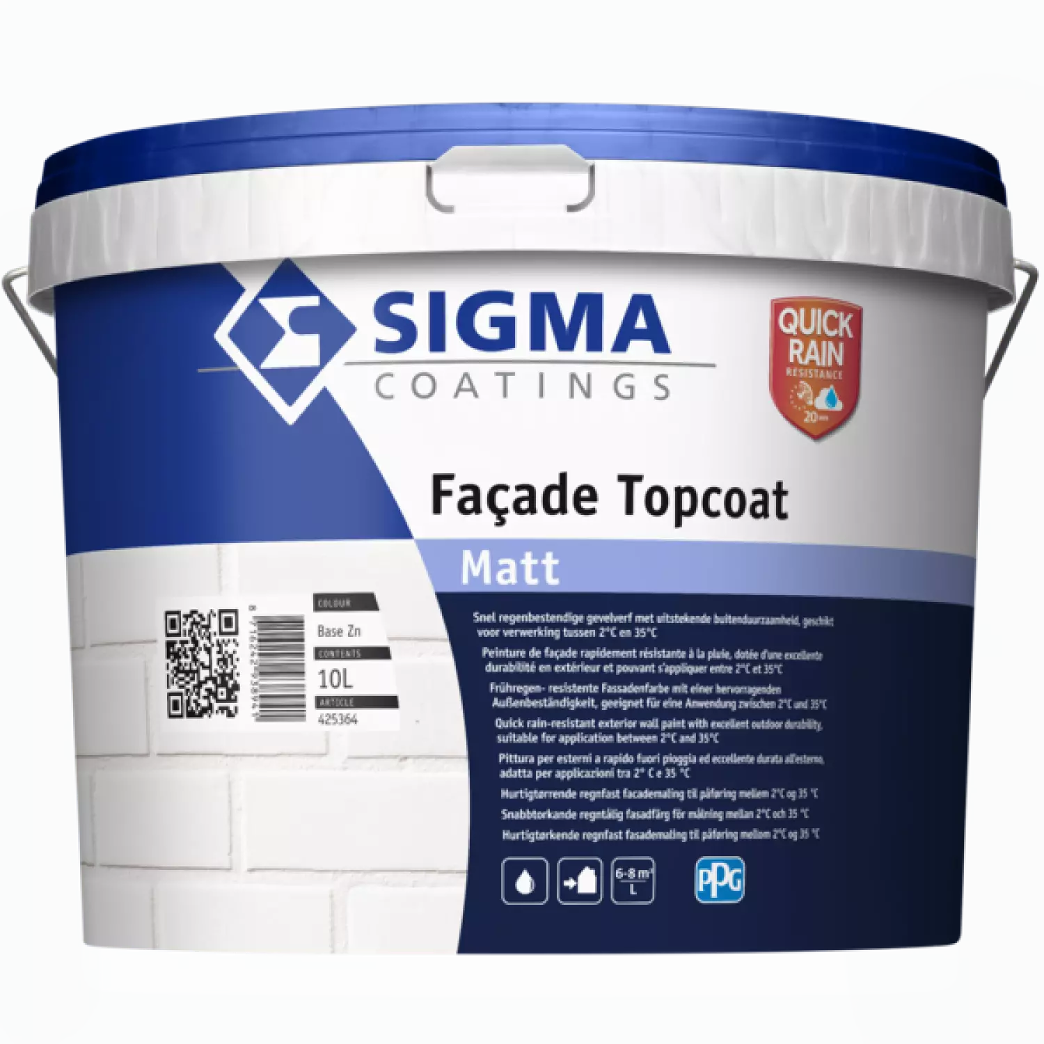 Sigma Facade Topcoat Matt Basis Zn 10L-image