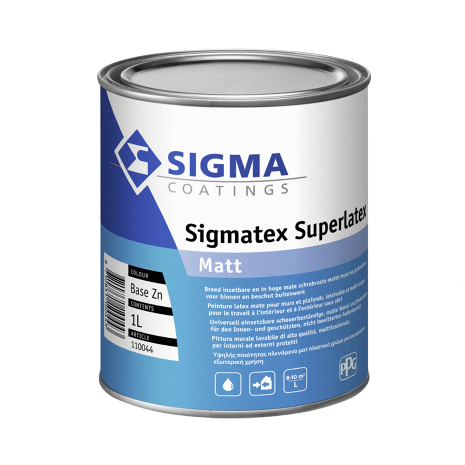 Sigma Sigmatex Superlatex Matt - op kleur gemengd - 1L - muurverf