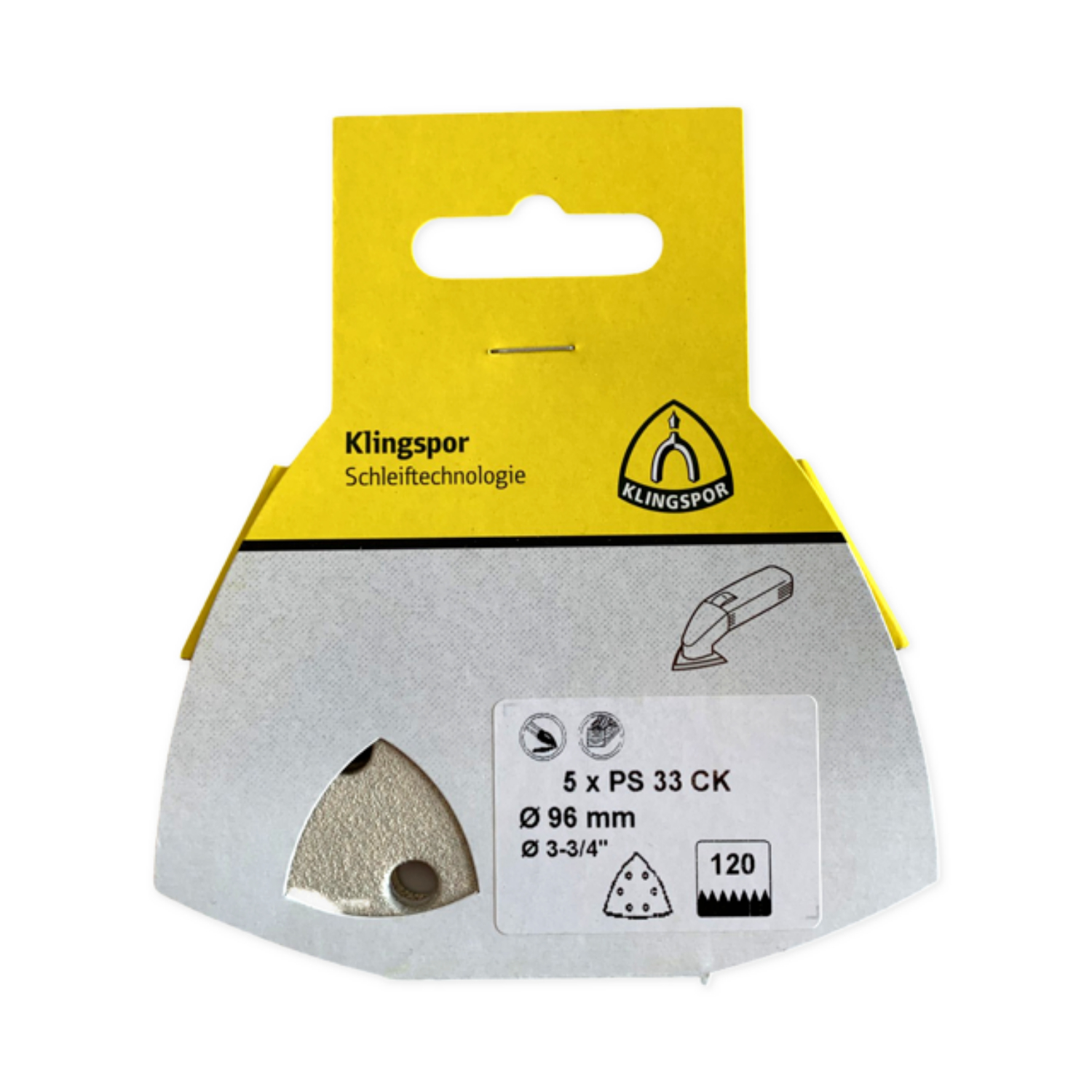 Klingspor Driehoek Schuurpapier Klittenband 5st P80-image