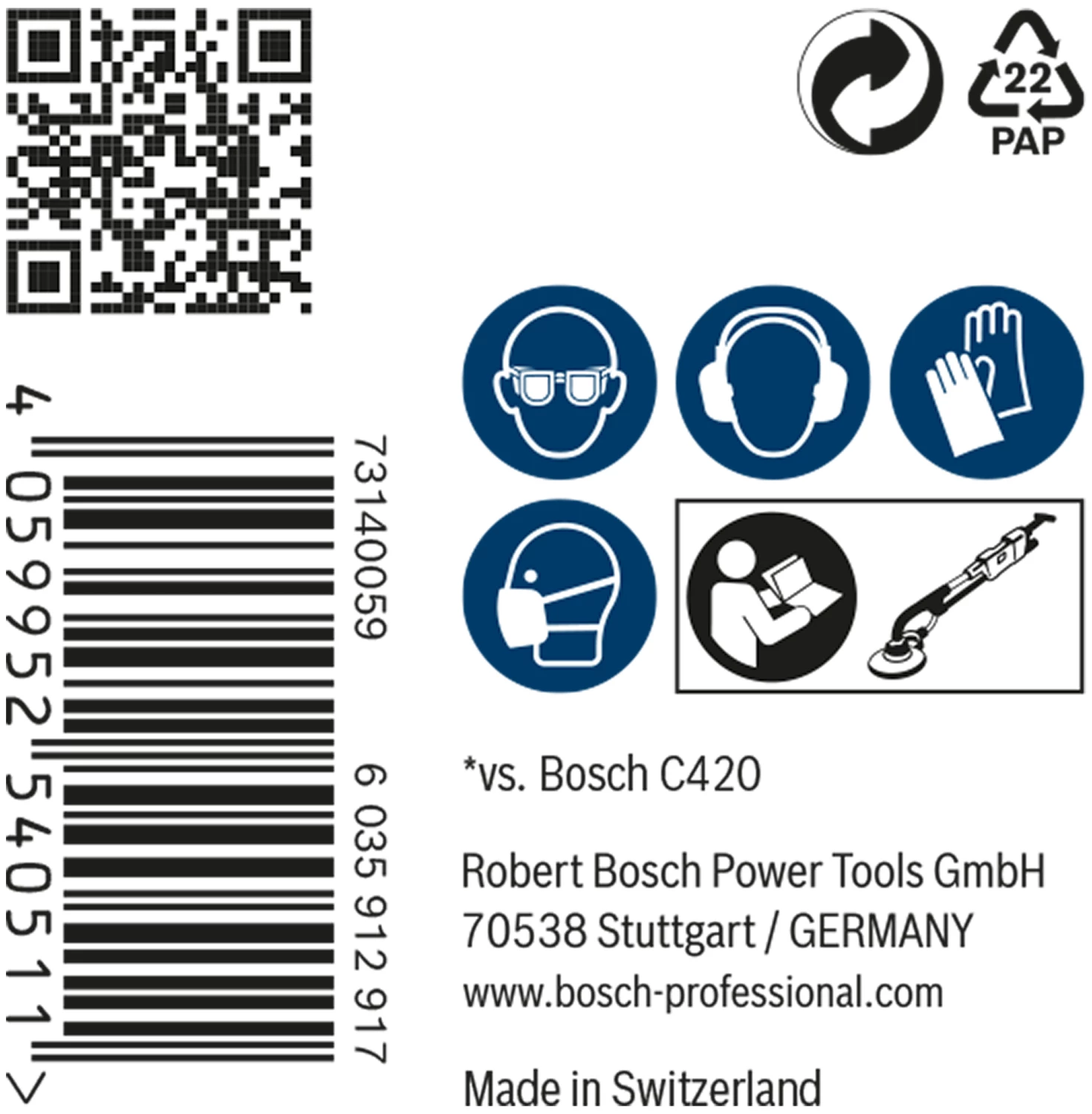 Bosch 2608900713 EXPERT M480 Schuurnet Best for Wood and Paint - 225mm, K240, 25st-image