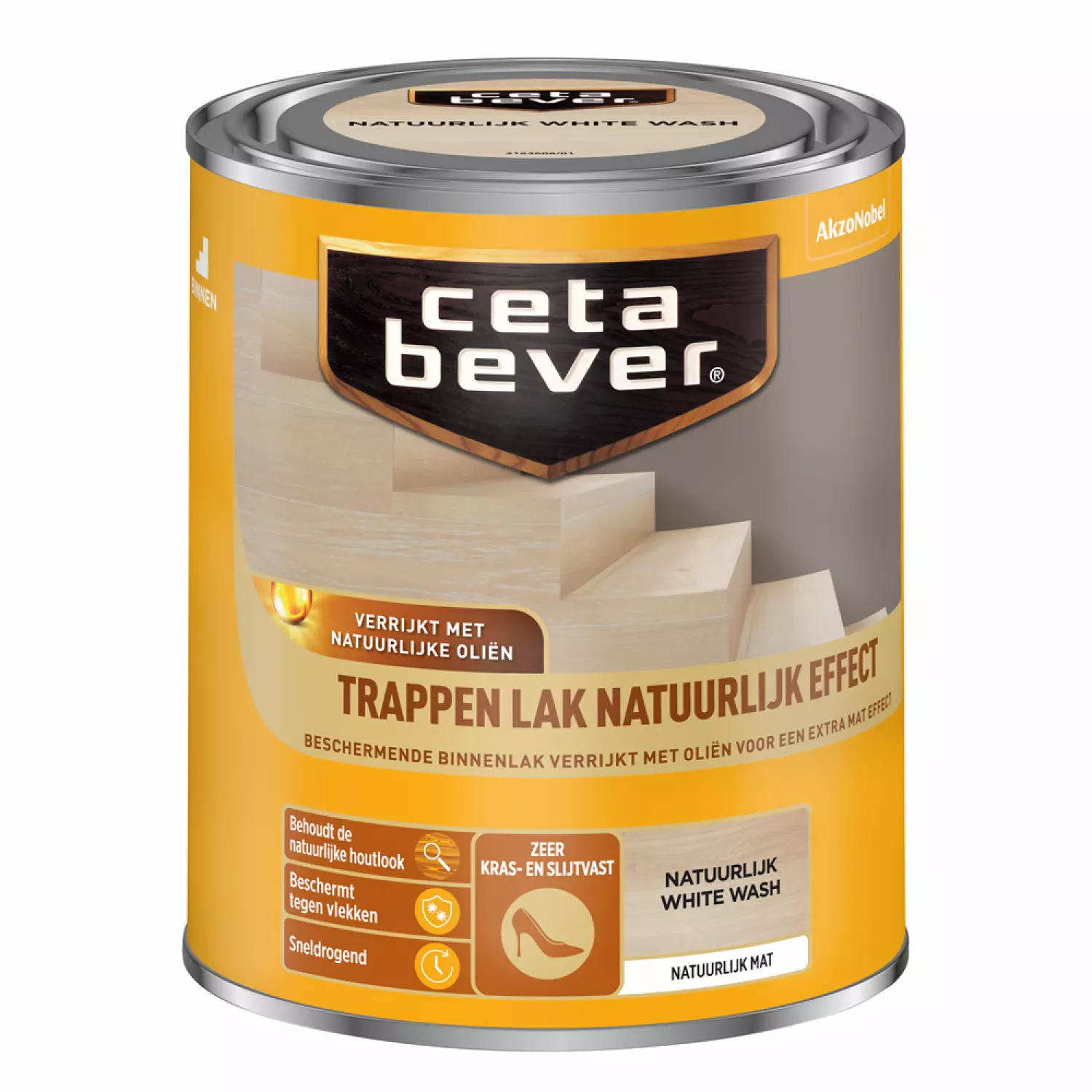 Cetabever Trappenlak Natuurlijk Effect - Natuurlijk White Wash - 750ml-image