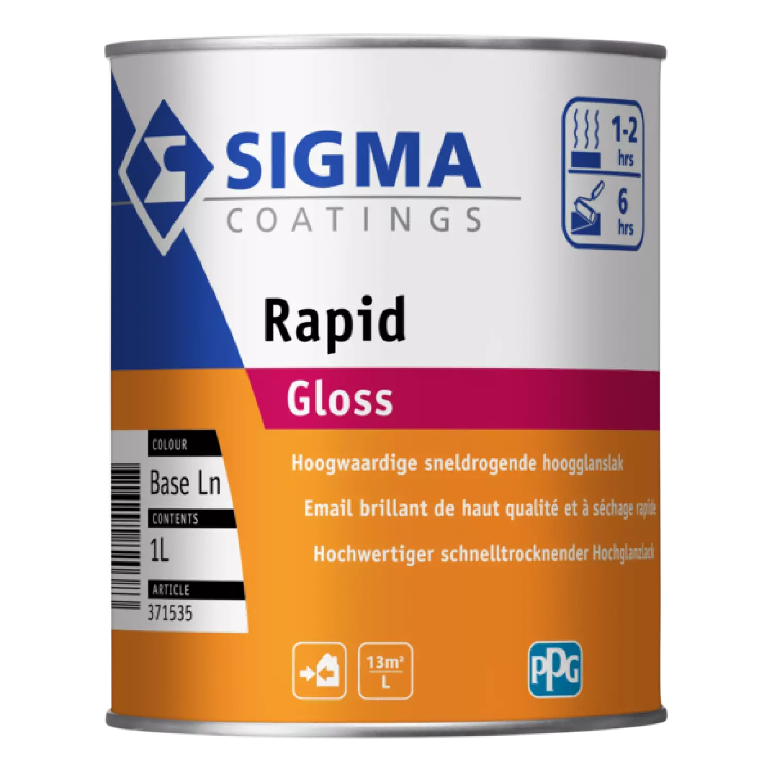 Sigma rapid gloss - op kleur gemengd - 1L-image