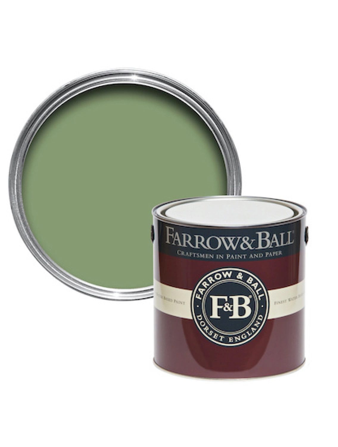 Farrow & Ball Flat Eggshell Yeabridge Green No.287 - 2,5L-image
