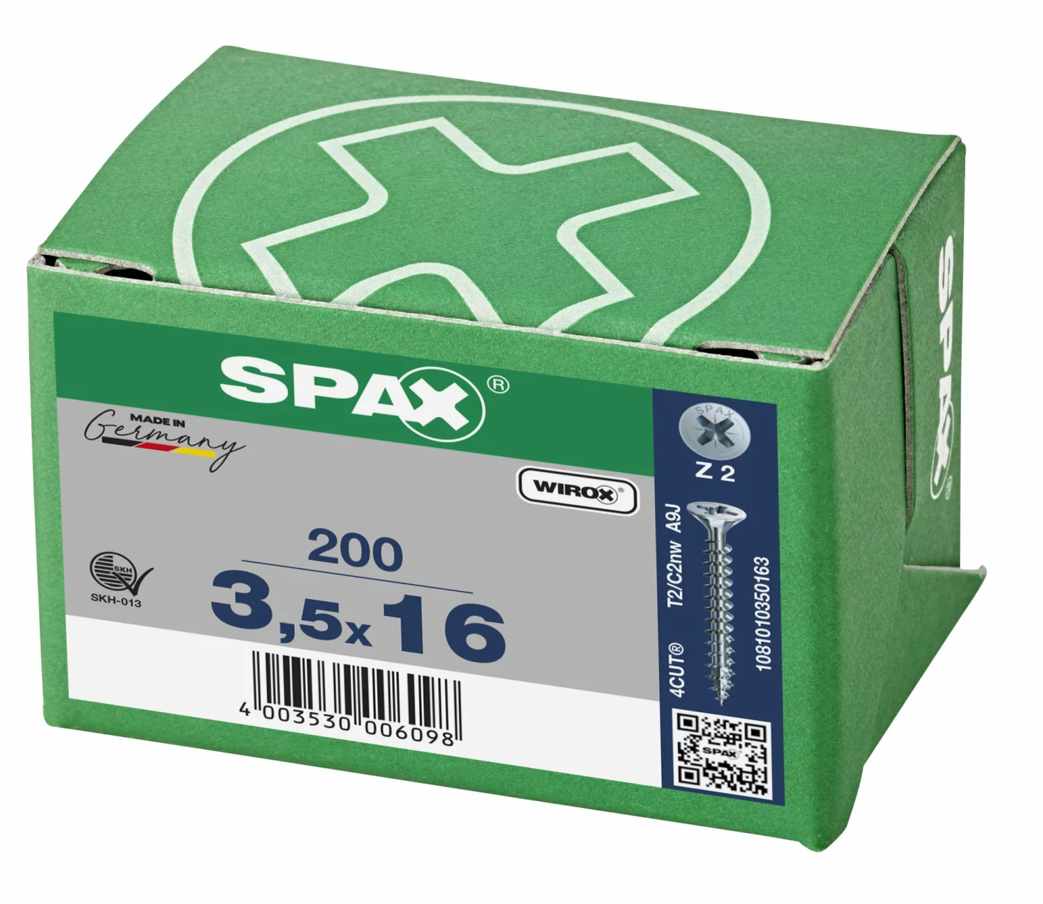 SPAX Universele schroeven verzonken kop - voldraad - Z2 - 3.5x16 mm (200st)-image