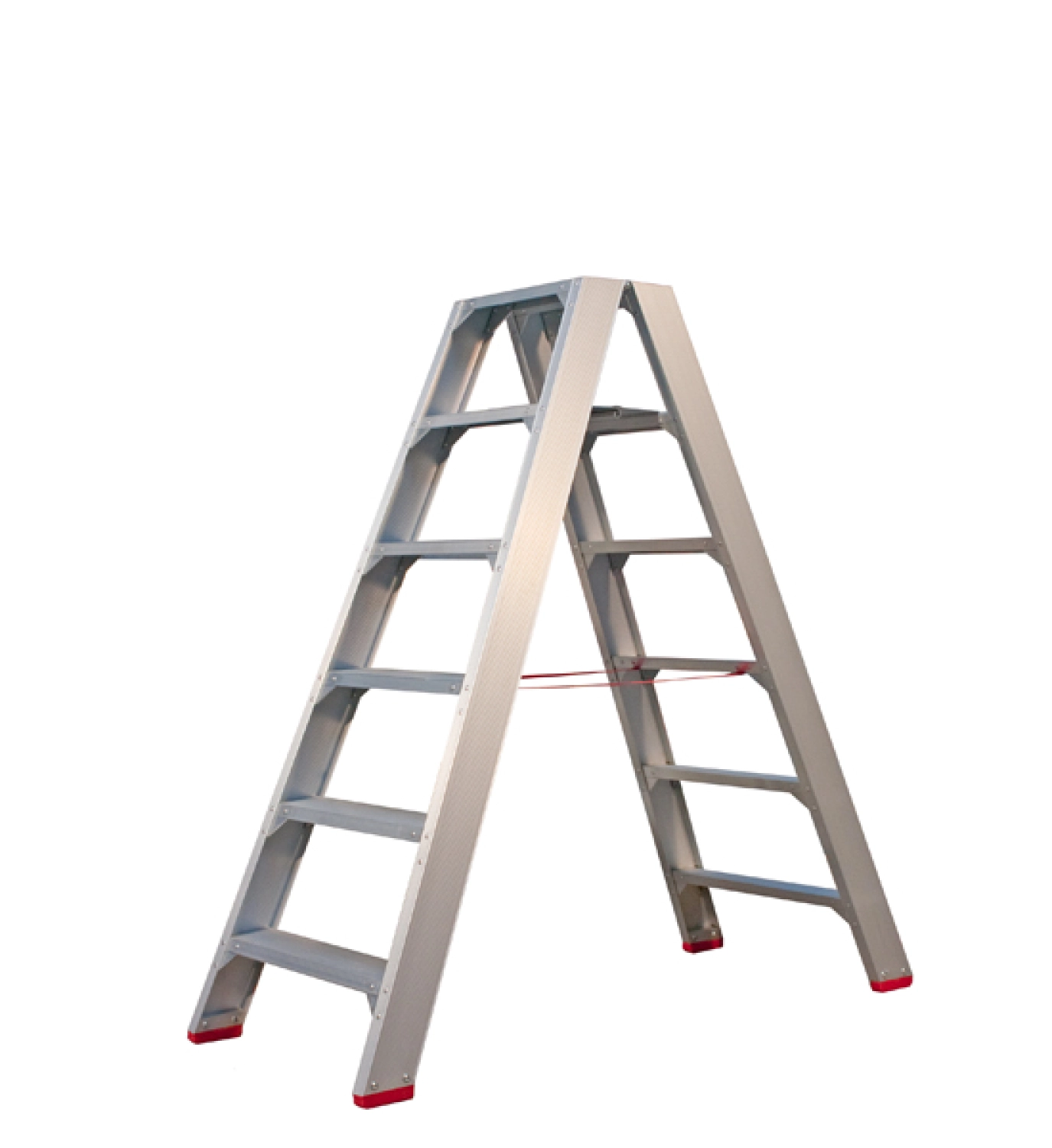 Little Jumbo 4741000206 SuperPRO Dubbele trap - Aluminium - 2 x 6 treden - max. werkhoogte 1.45 m.-image