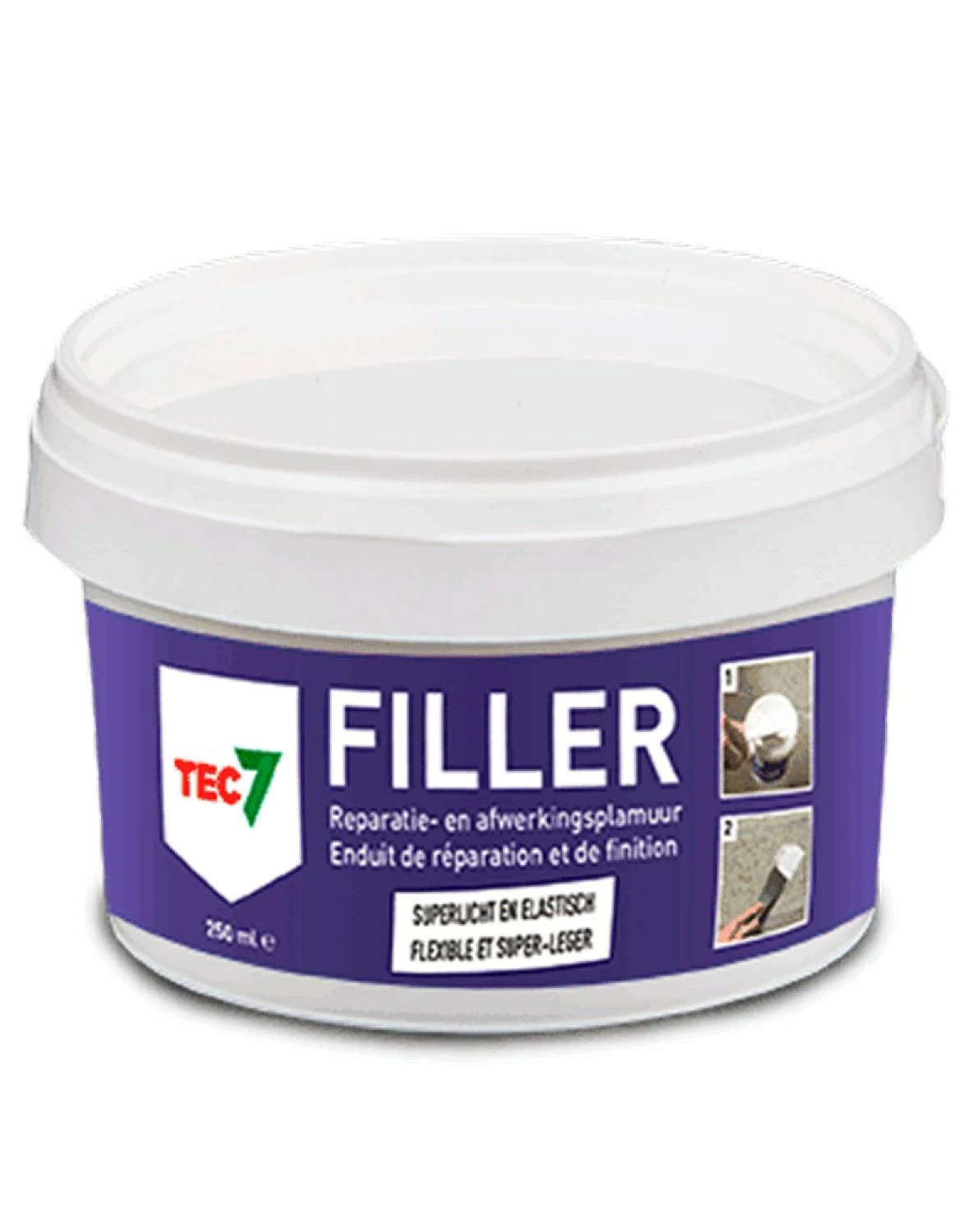 TEC7 Filler Reparatie-/afwerkplamuur - Pot - 250ml-image