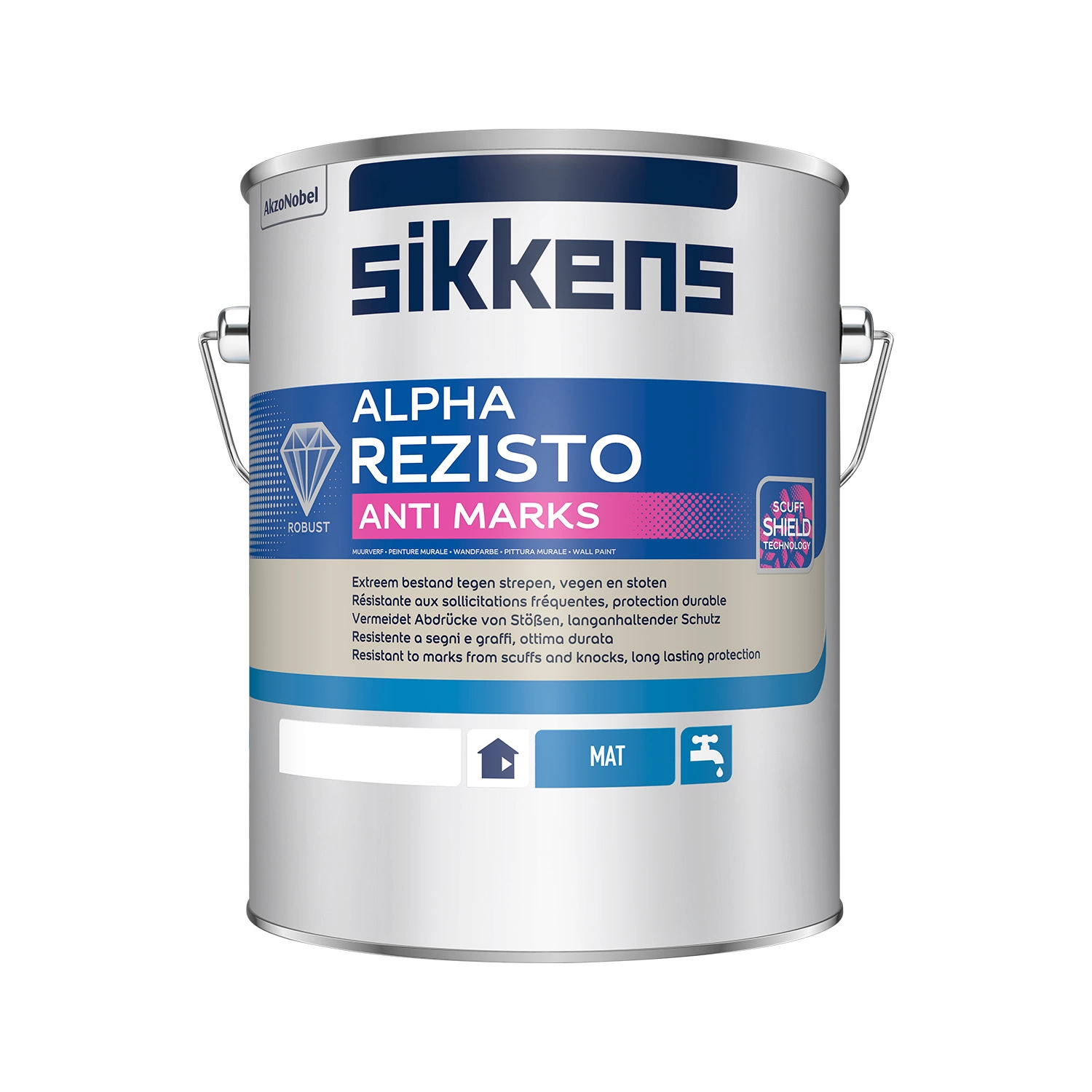 Sikkens Alpha Rezisto Anti Marks Mat - 5L-image