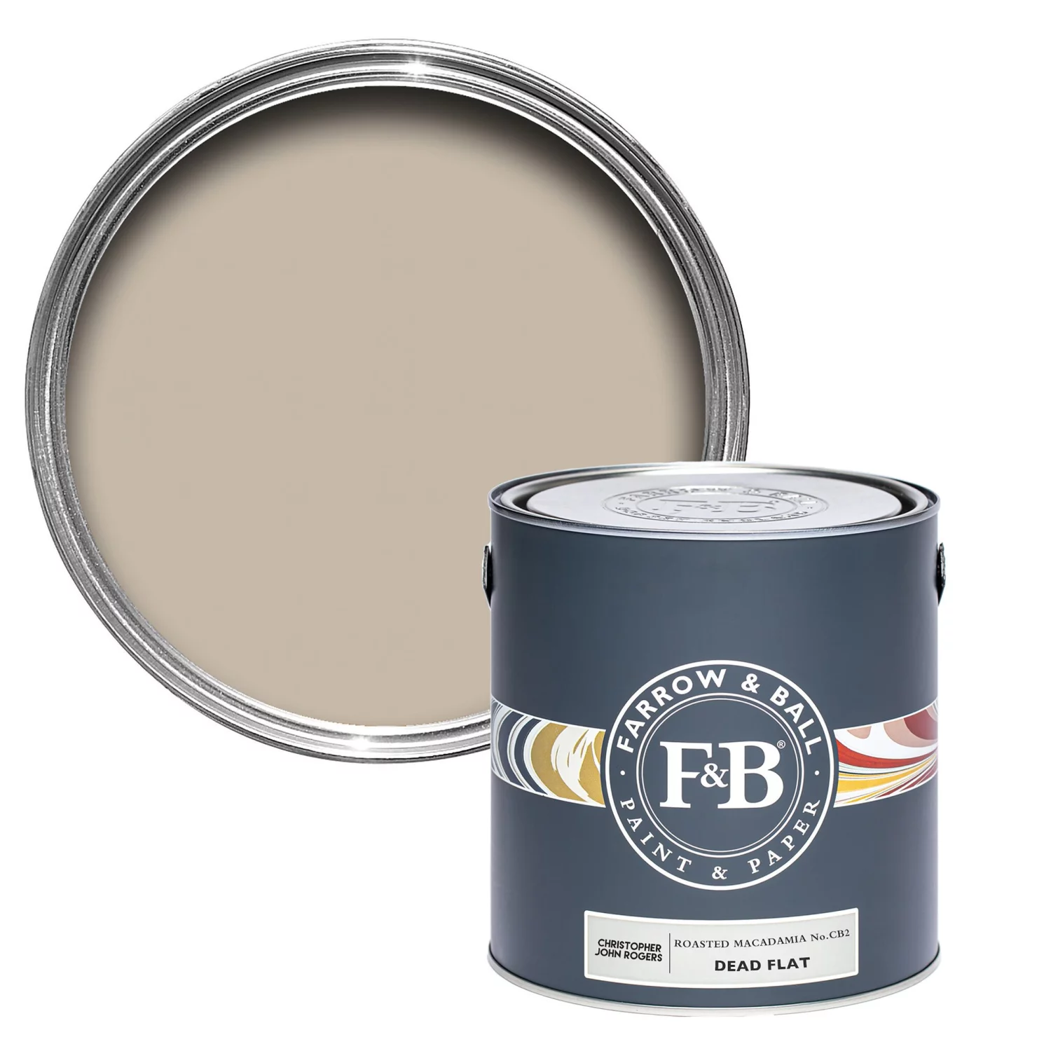 Farrow & Ball Flat Eggshell Roasted Macadamia No.CB2 - 5L-image