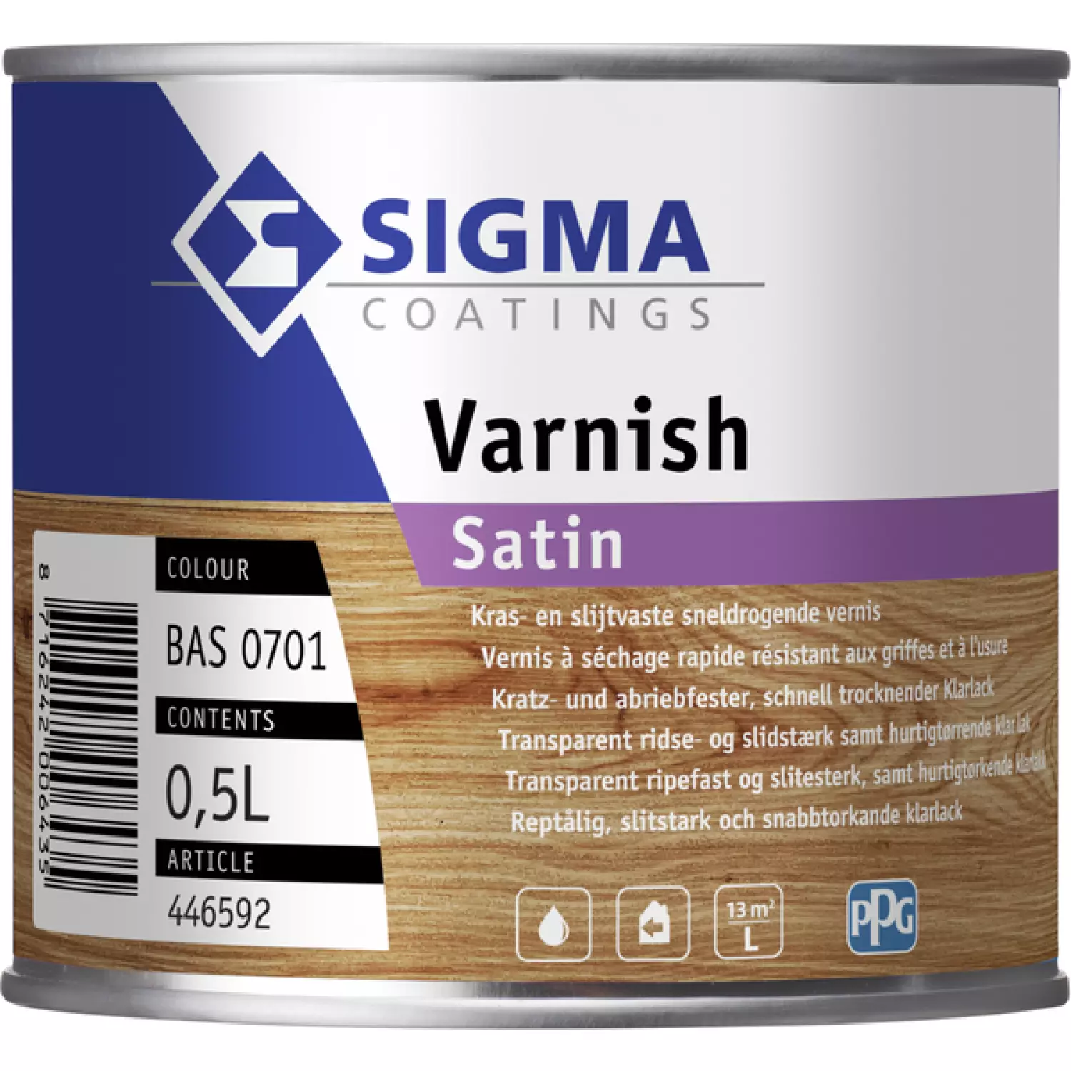 Sigma varnish satin WB basis 0701 - 500ml-image