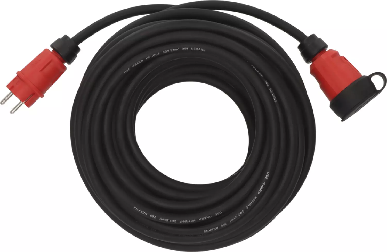 Brennenstuhl Professional VN 2200 Verlengsnoer H07RN-F 3G2,5 - IP44 - 25m - Zwart-image