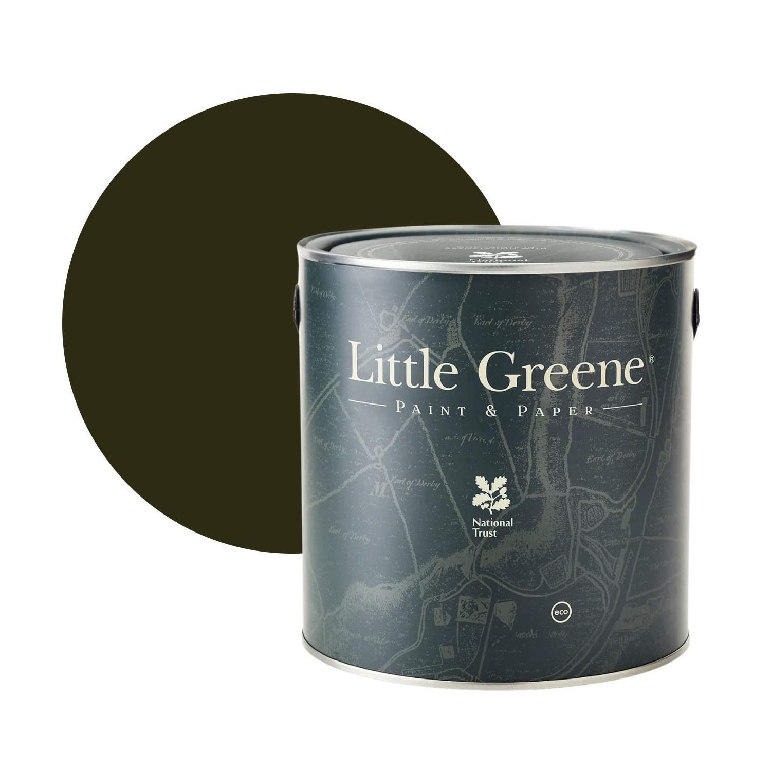 Little Greene Absolute Matt Emulsion - Invisible Green No. 56 - 2,5L-image