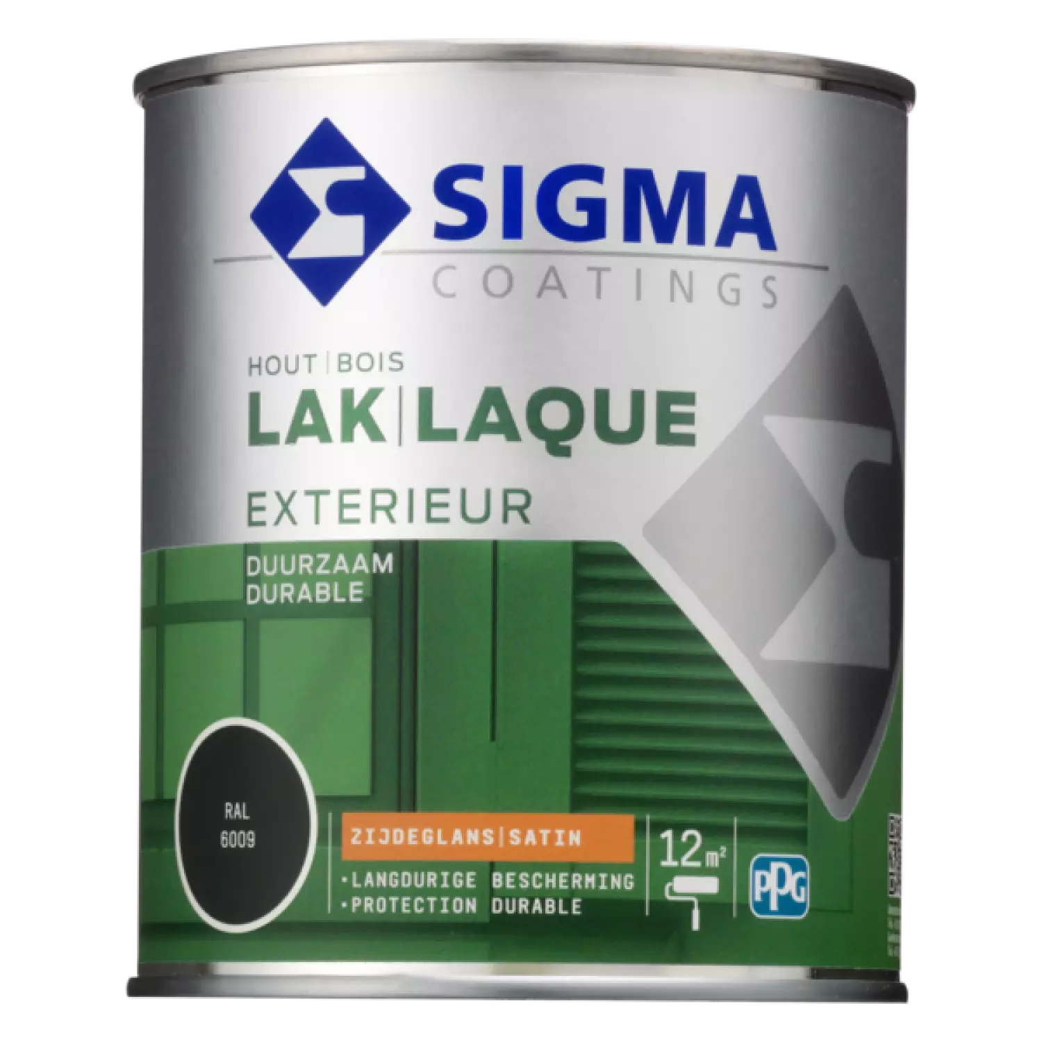 Sigma Houtlak exterieur zijdeglans - RAL 6009 - 0.75L-image