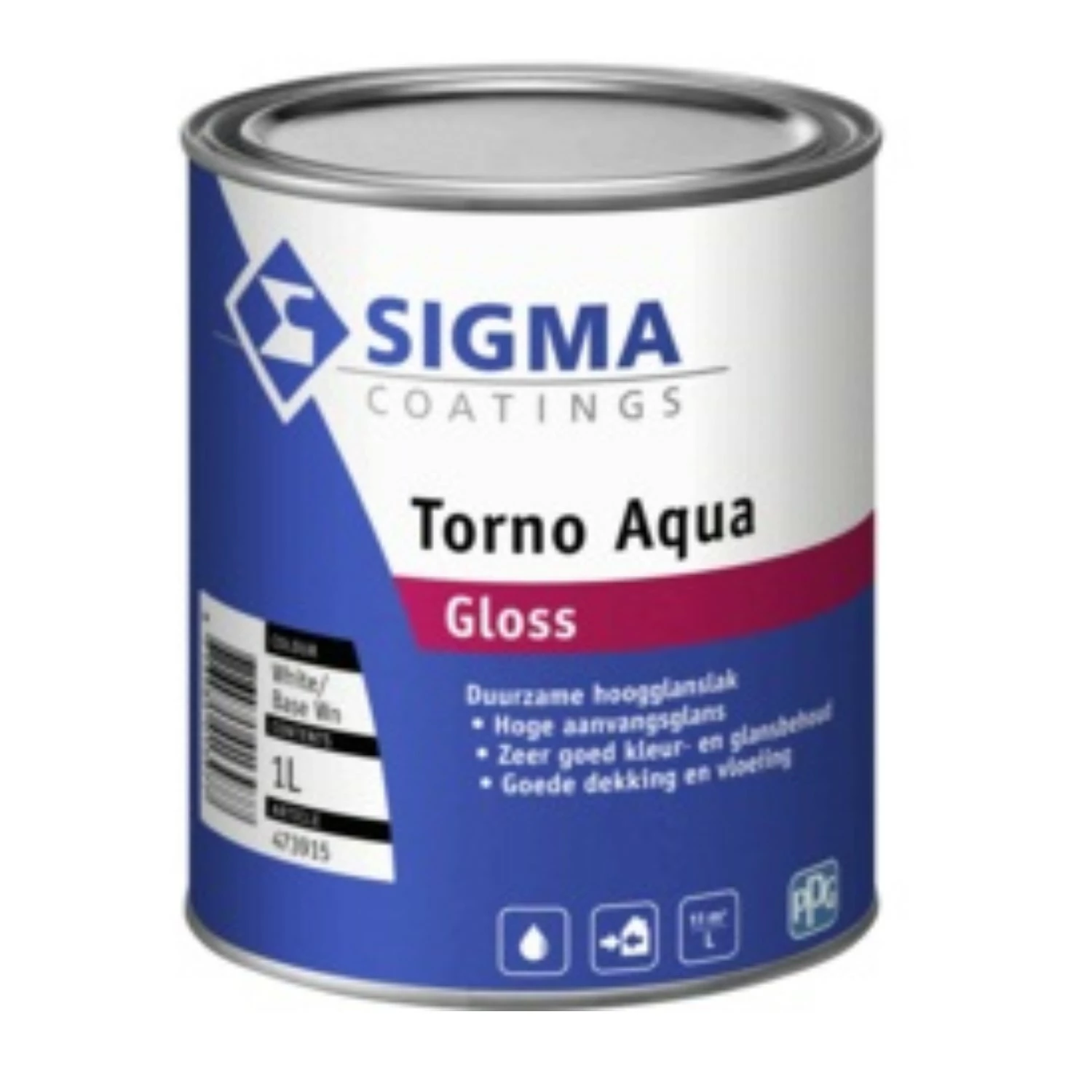 Sigma Torno Aqua Gloss - Op kleur gemengd 1L-image