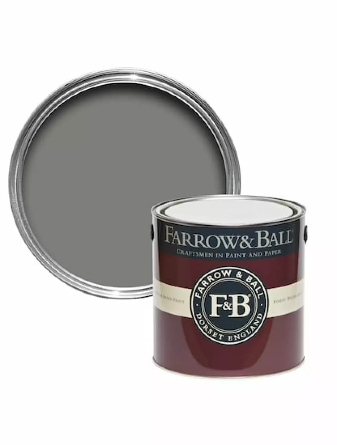 Farrow & Ball Modern Eggshell Mole's Breath No.276 5L-image