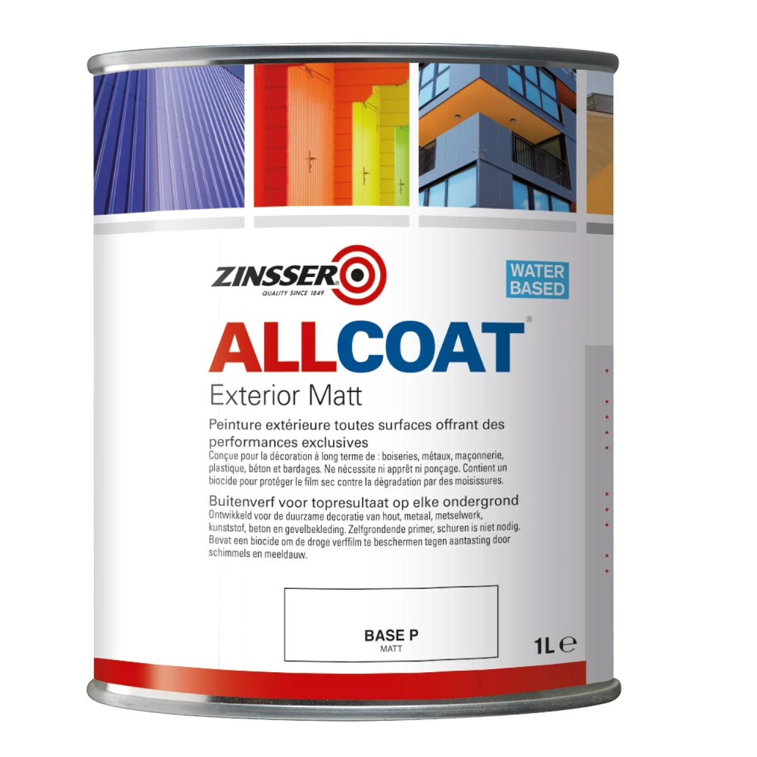 Zinsser Allcoat Exterior Matt - op kleur gemengd - 1L-image