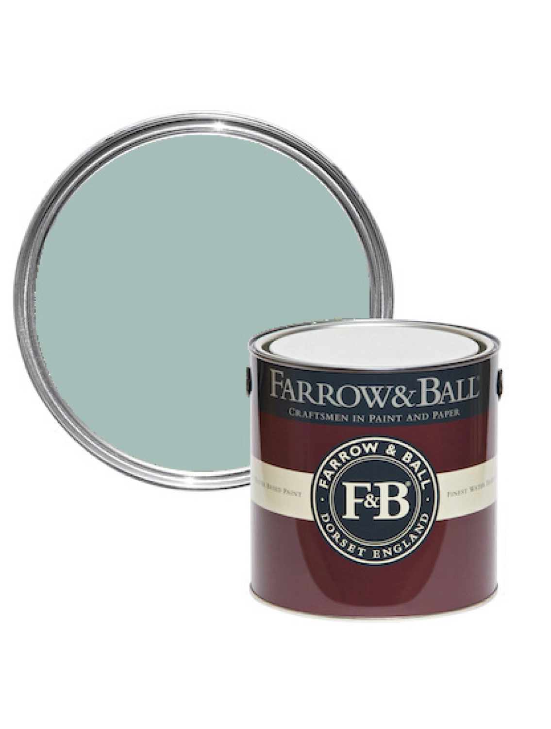 Farrow & Ball Flat Eggshell Ancona Blue No.9805 - 5L-image