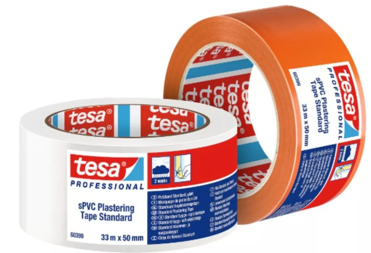 Tesa 60399 Geplastificeerde PVC tape - 50mm x 66m-image