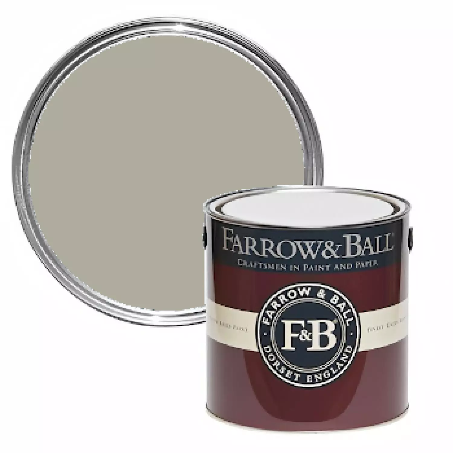 Farrow & Ball Flat Eggshell Vitty Green No.G3 - 2,5L-image