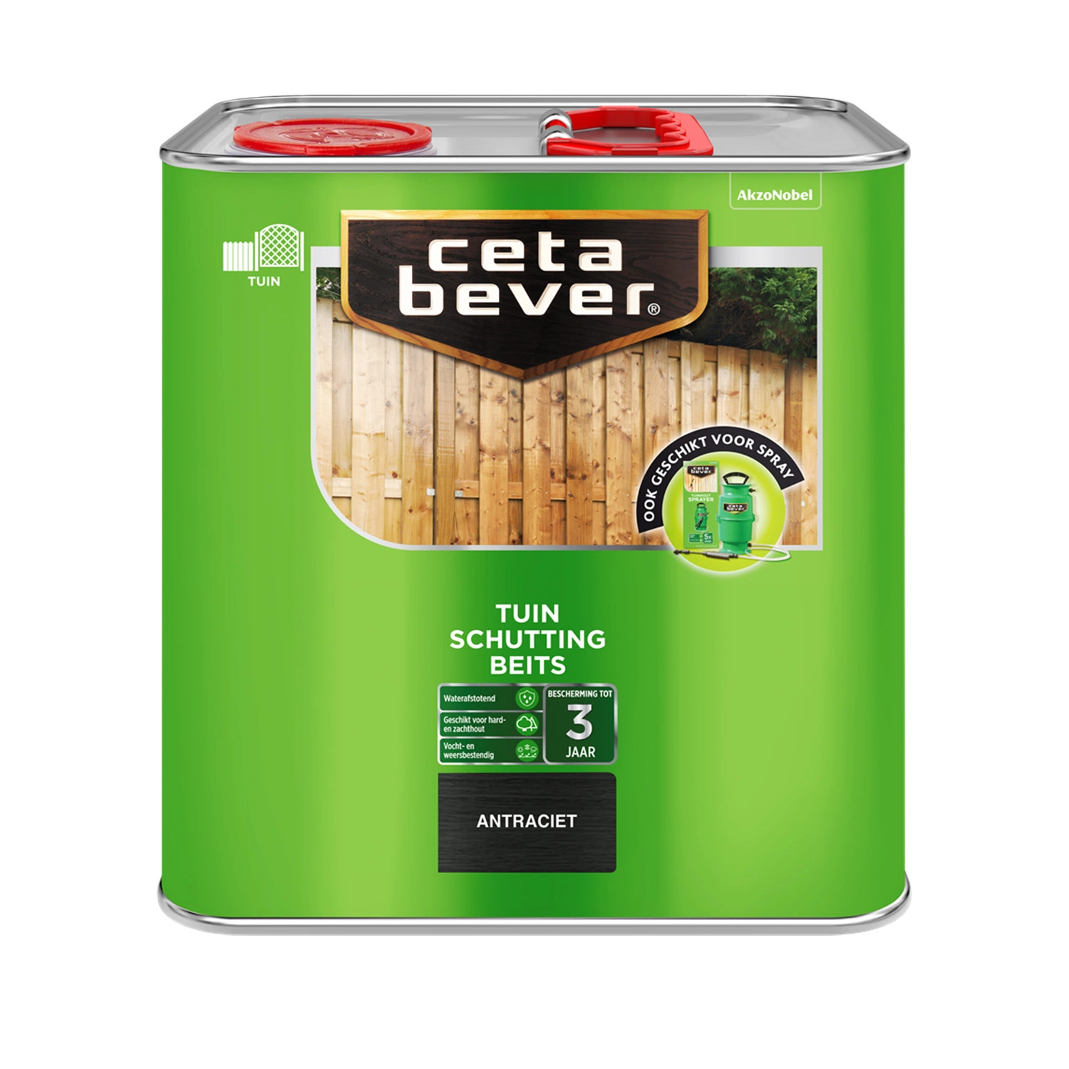 Cetabever Schuttingbeits - Antraciet - 2,5L-image