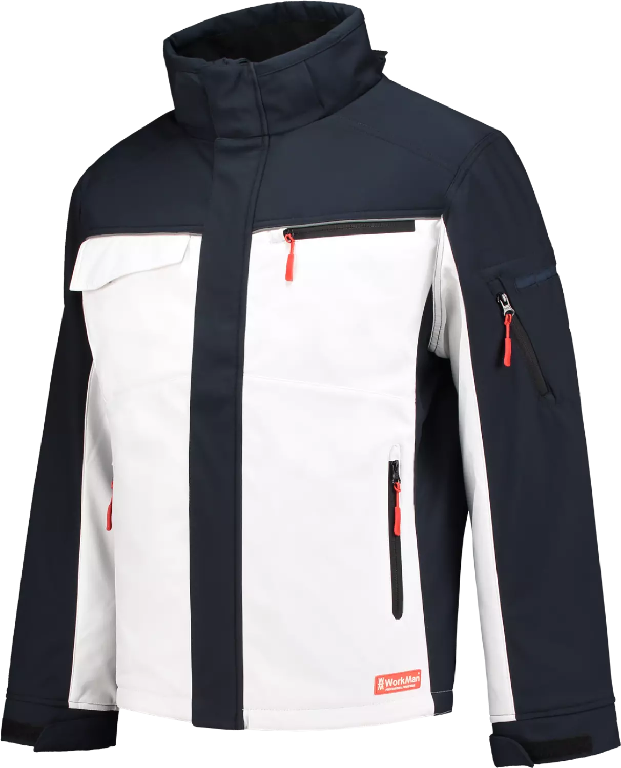 Workman 2511 Softshell Jacket Winter - Wit / Navy - 3XL-image