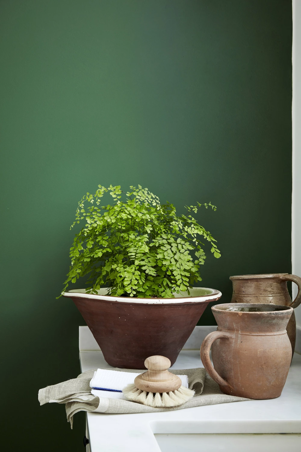 Little Greene Intelligent Matt Emulsion - Dark Brunswick Green No. 88 - 1L-image