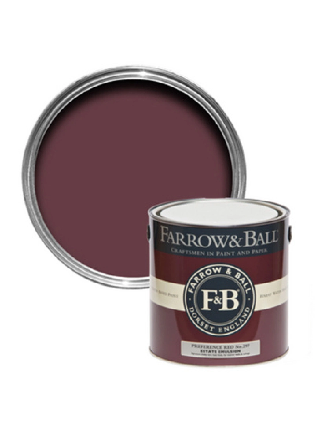 Farrow & Ball Estate Eggshell Preference Red No.297 - 5L-image