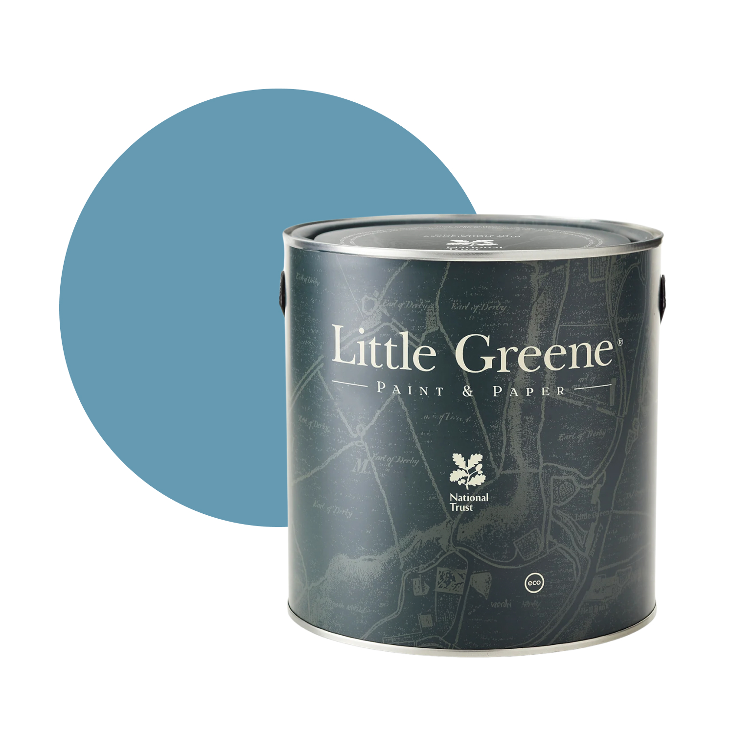 Little Greene Interior Oil Eggshell - Blue Verditer No. 104 - 1L-image