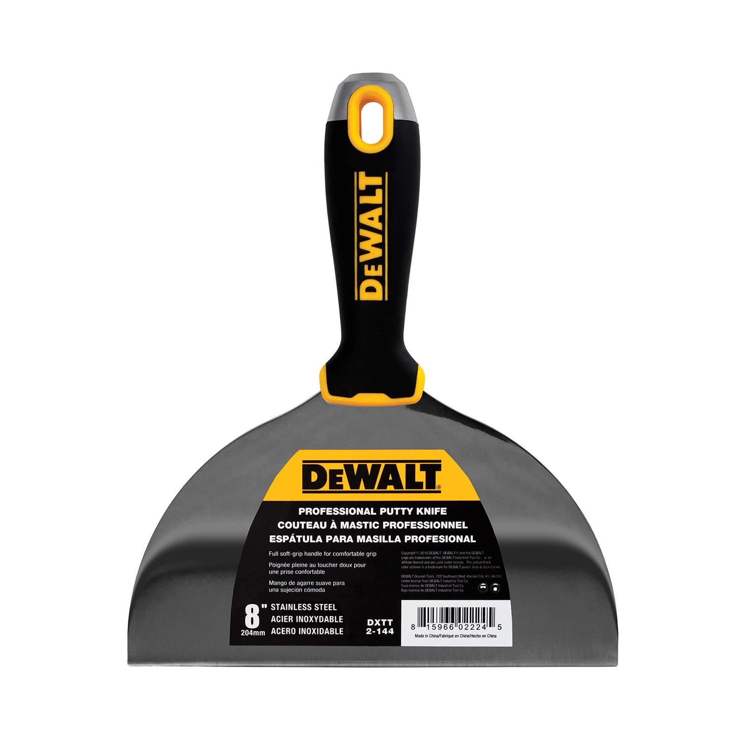DeWalt Plamuurmes RVS Softgrip 8" (203 mm)-image