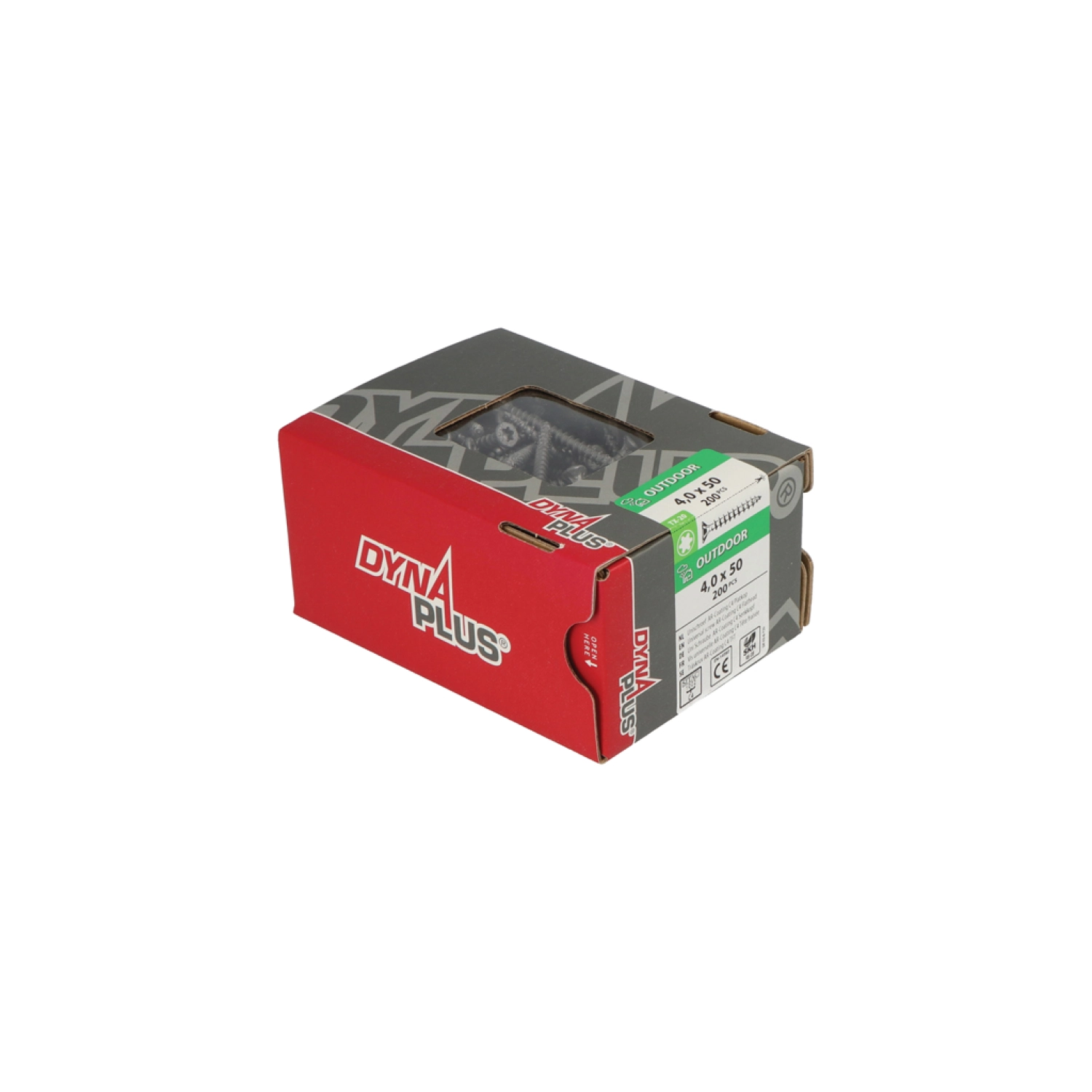 DynaPlus 0281.08.25901 Unischroef - TX20 - 4.0 x 50mm - Platkop - Voldraad - Gecoat (200st)-image